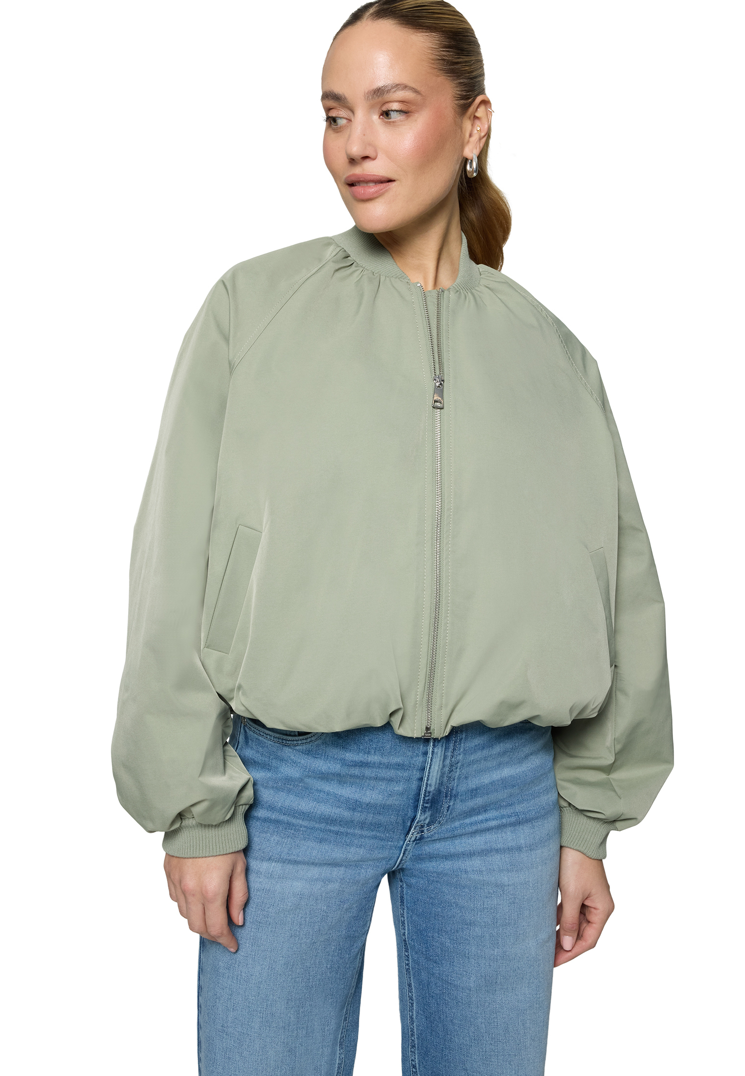 Zero Casual-Jacke Mit ReißVerschluss, GrüN, 34