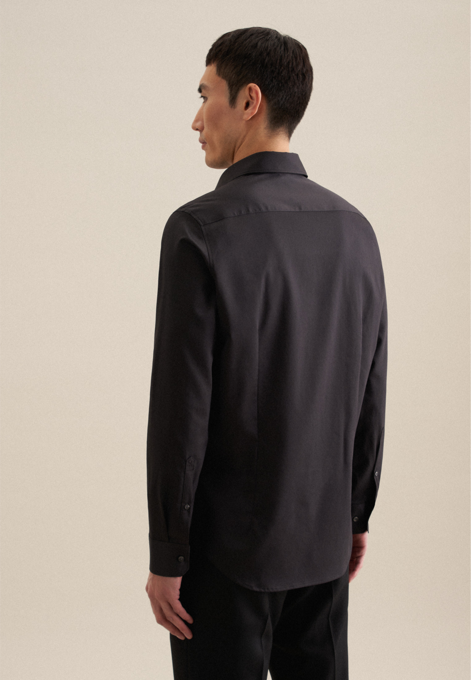 Seidensticker Performance-Hemd Schwarze Rose, Schwarz, 39