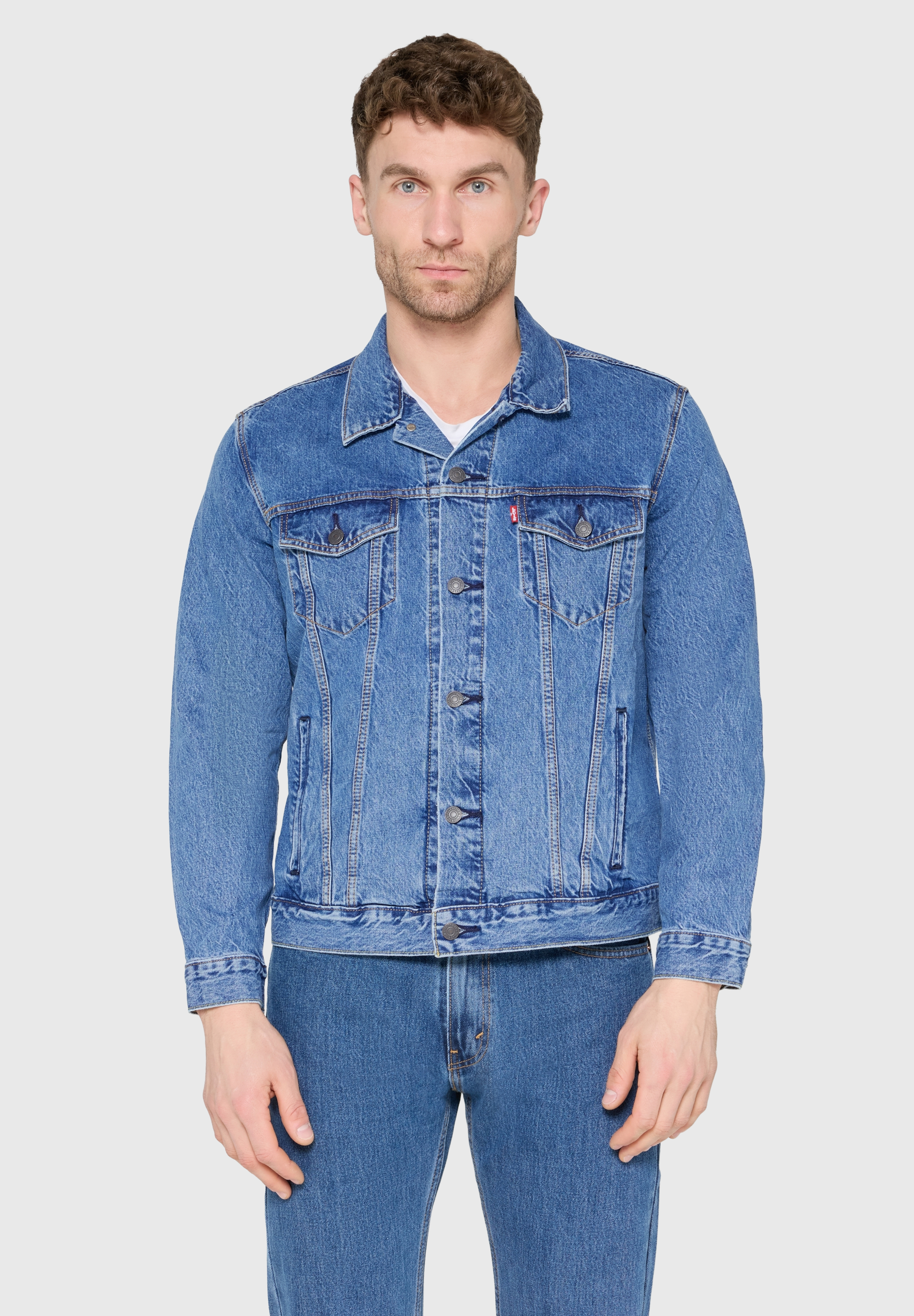 Levi's® Jeansjacke, Brusttaschen, FüR Herren, Blau, M