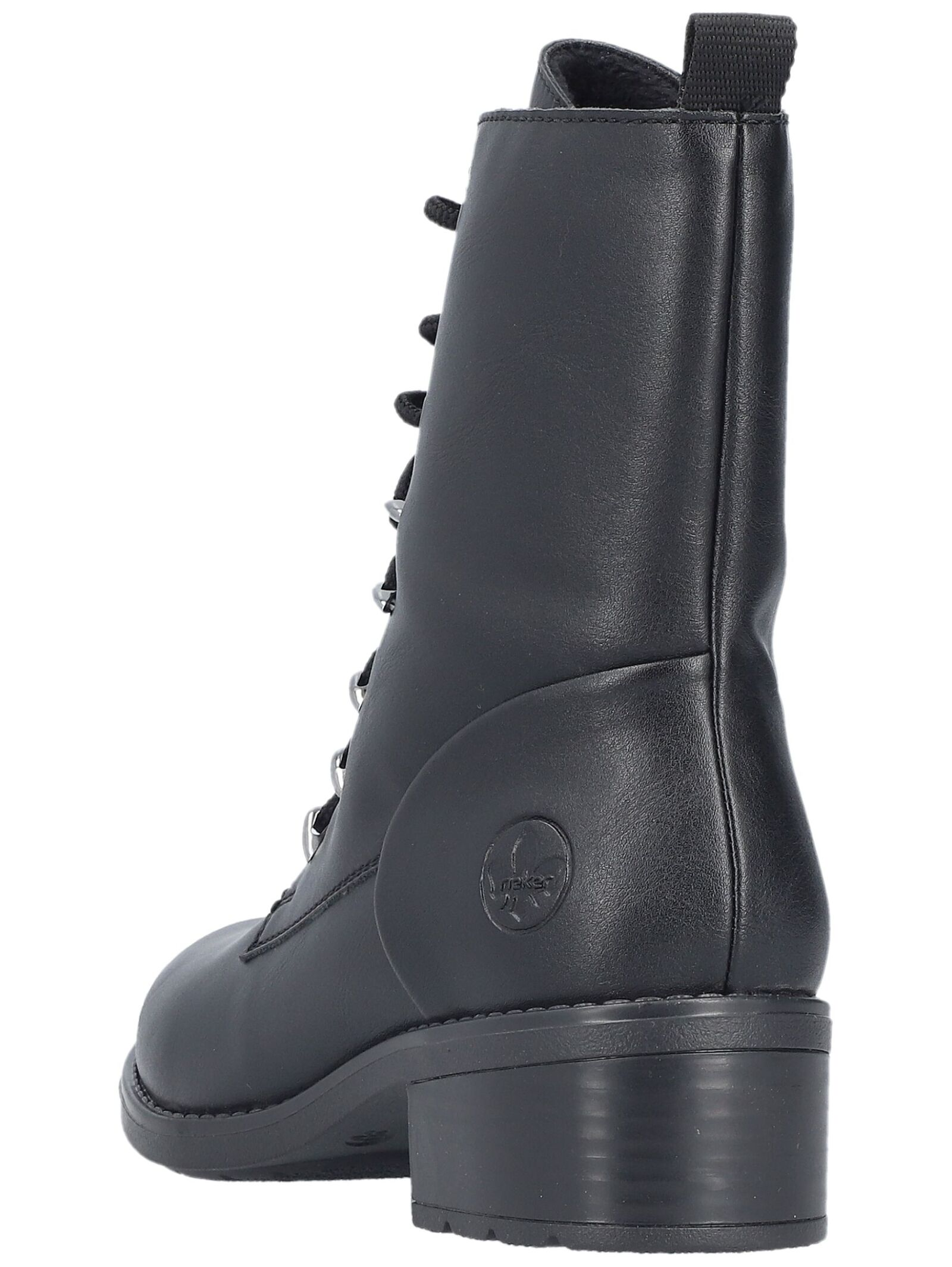Rieker Lederimitat Stiefelette, Schwarz, 39