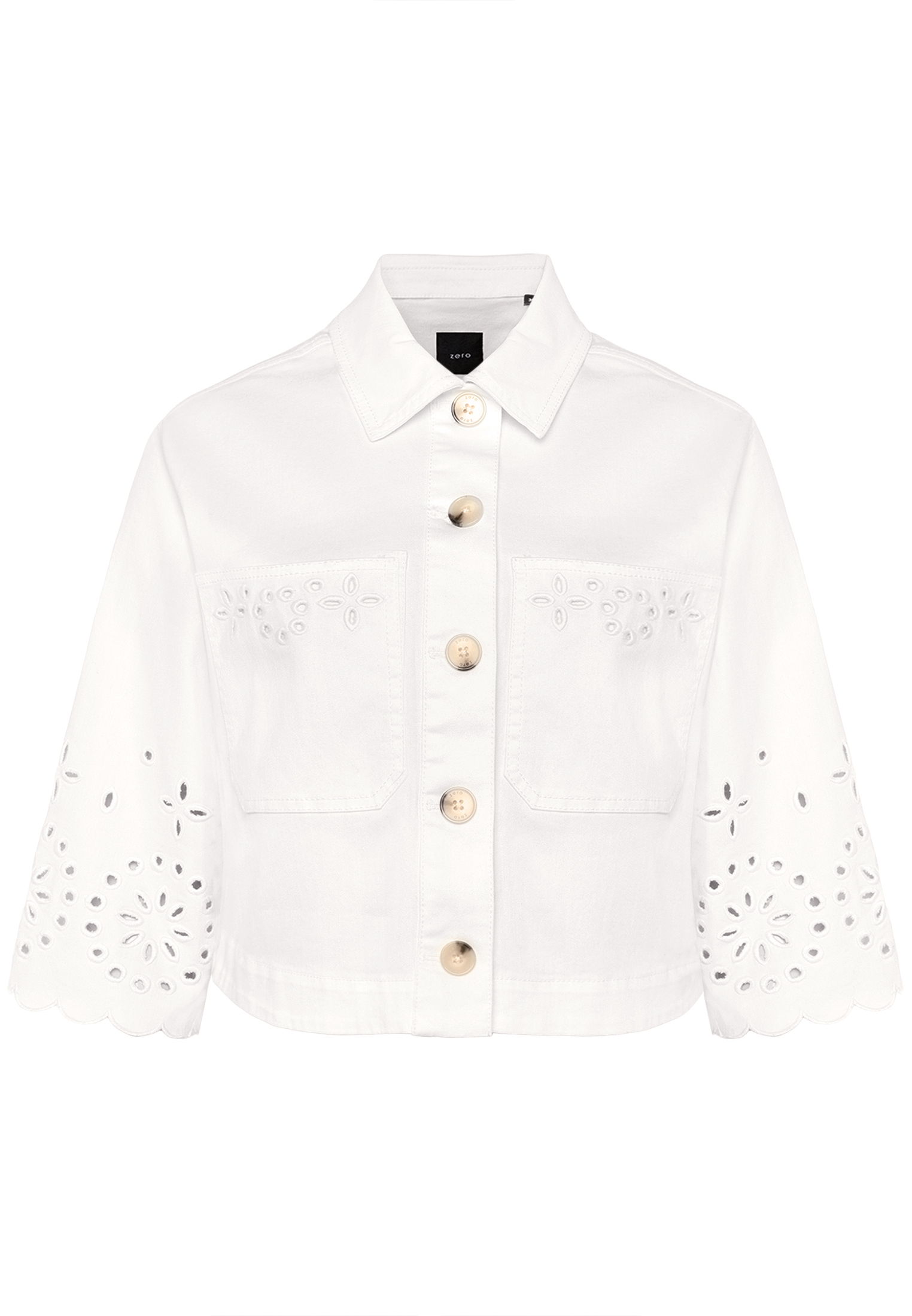 Zero Blazer-Jacke Mit 3/4 Arm, Weiß, 40