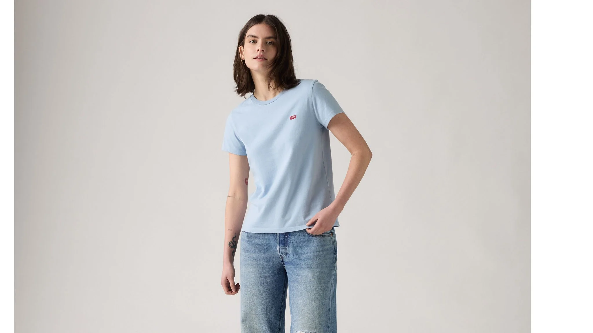 Levi's® T-Shirt, Baumwolle, FüR Damen, Blau, Xs