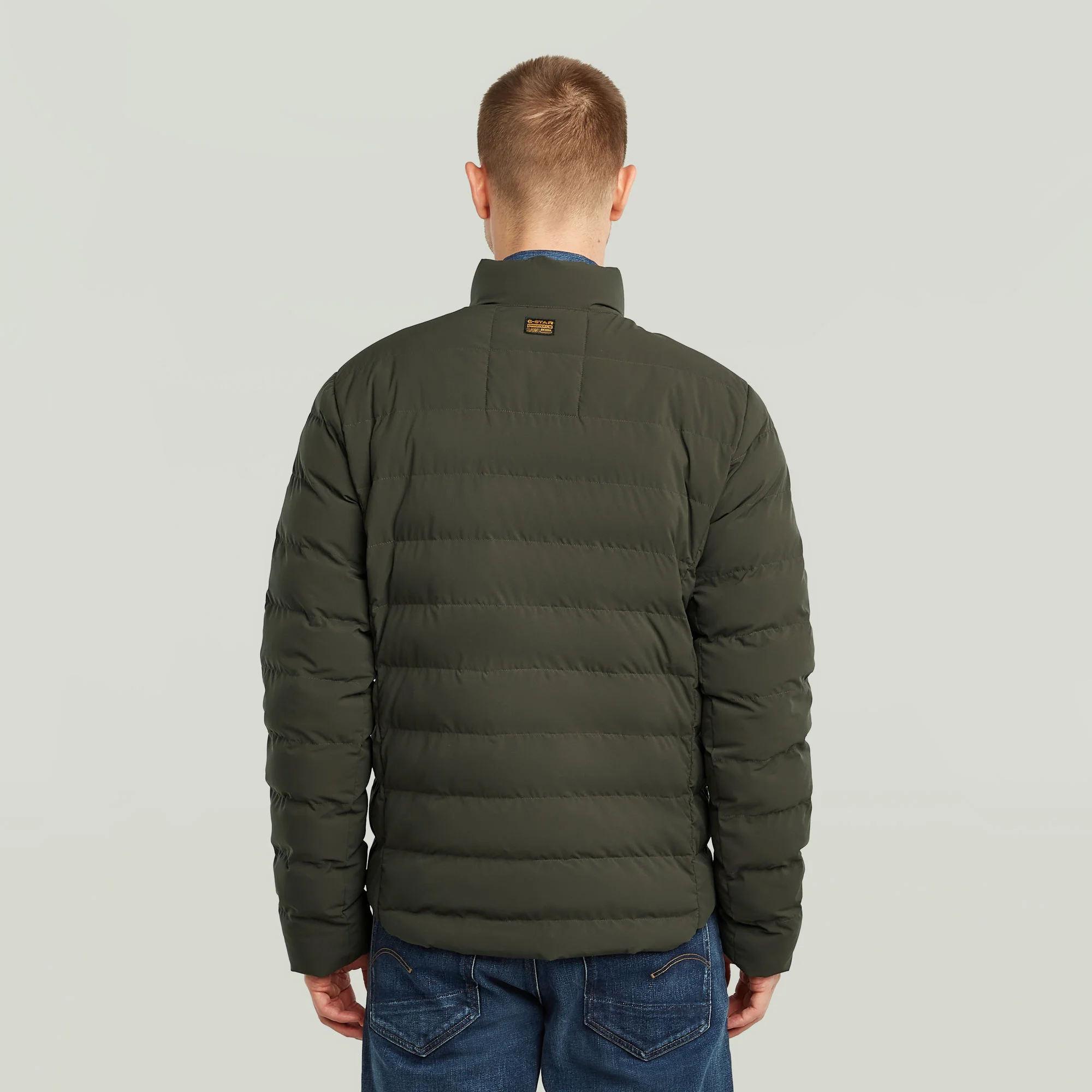 G-STAR Raw Steppjacke, Stehkragen, Eingrifftaschen, FüR Herren, GrüN, S