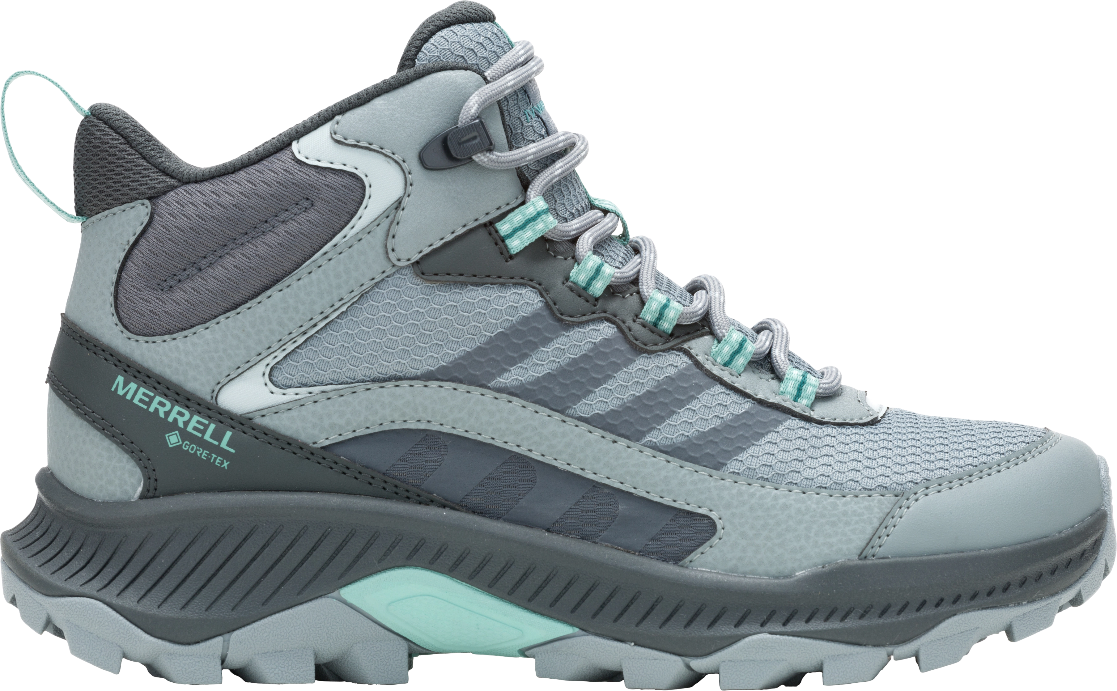 Merrell® Wanderschuhe "Speed Strike 2 Mid Gtx", Wasserdicht, Atmungsaktiv, FüR Damen, Grau, 41
