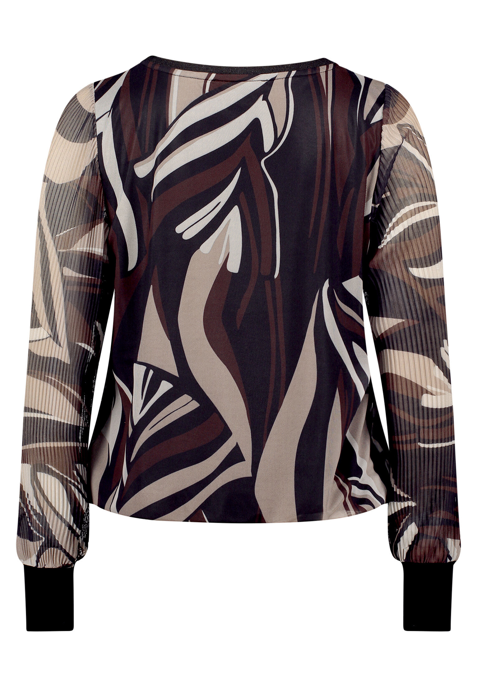 Betty Barclay 27061780_Shirt Kur, 7896 Taupe/Black, 36, Braun, 36