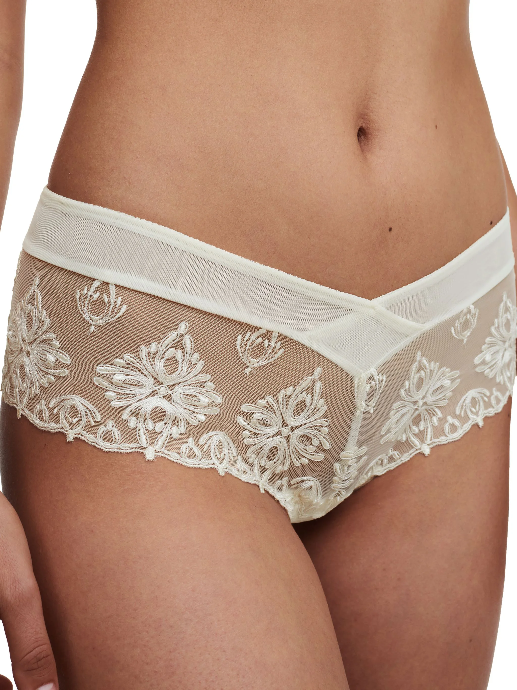 Chantelle Champs Elysees Panty, Spitze, FüR Damen, Weiß, 44