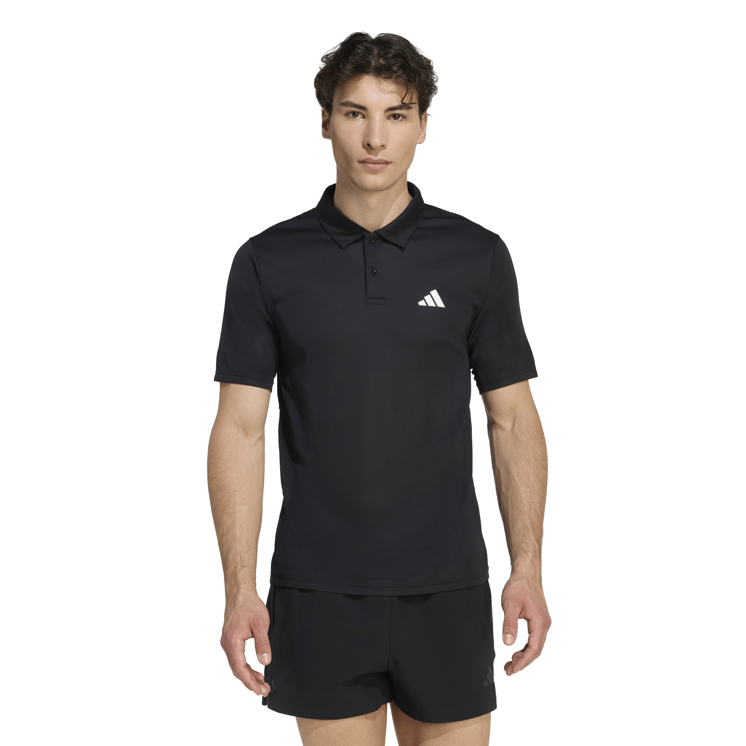 Adidas T-Shirt Training Essentials, Polokragen, FüR Herren, Schwarz, L