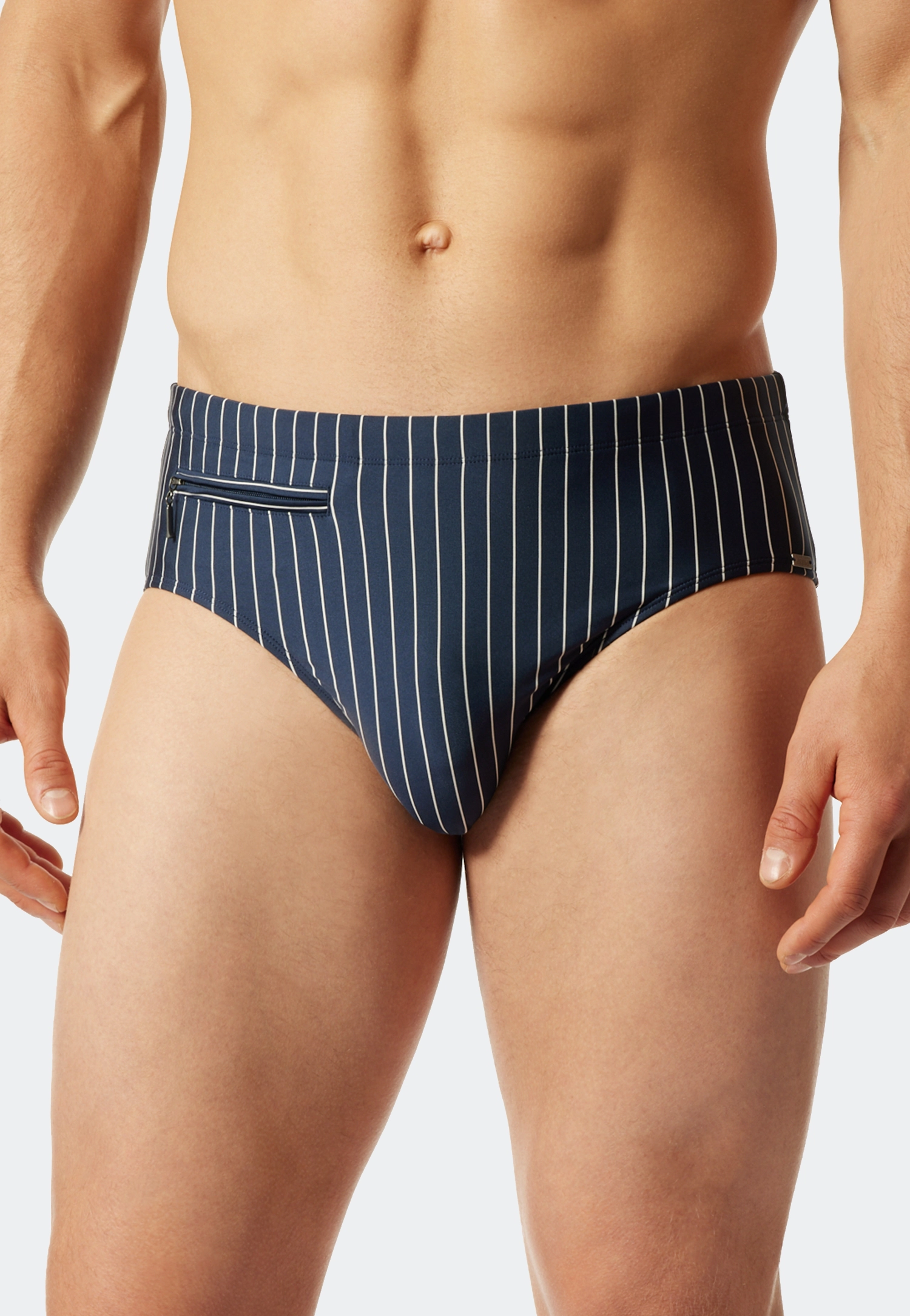 Schiesser Badeslip, VerschlußTasche, Streifen, FüR Herren, Blau, 6