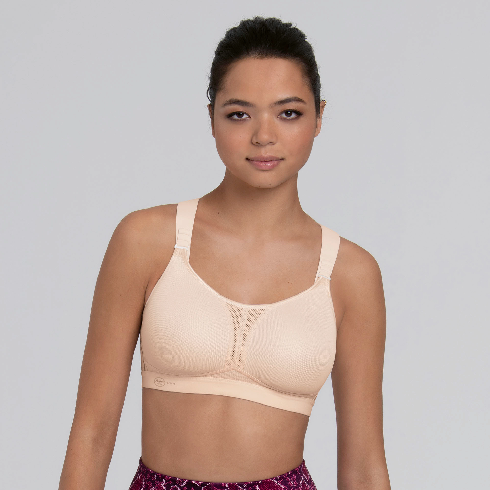 Anita Dynamix Star Racerback Sport-Bh, Unterbrustband, Atmungsaktiv, FüR Damen, Beige, 70C