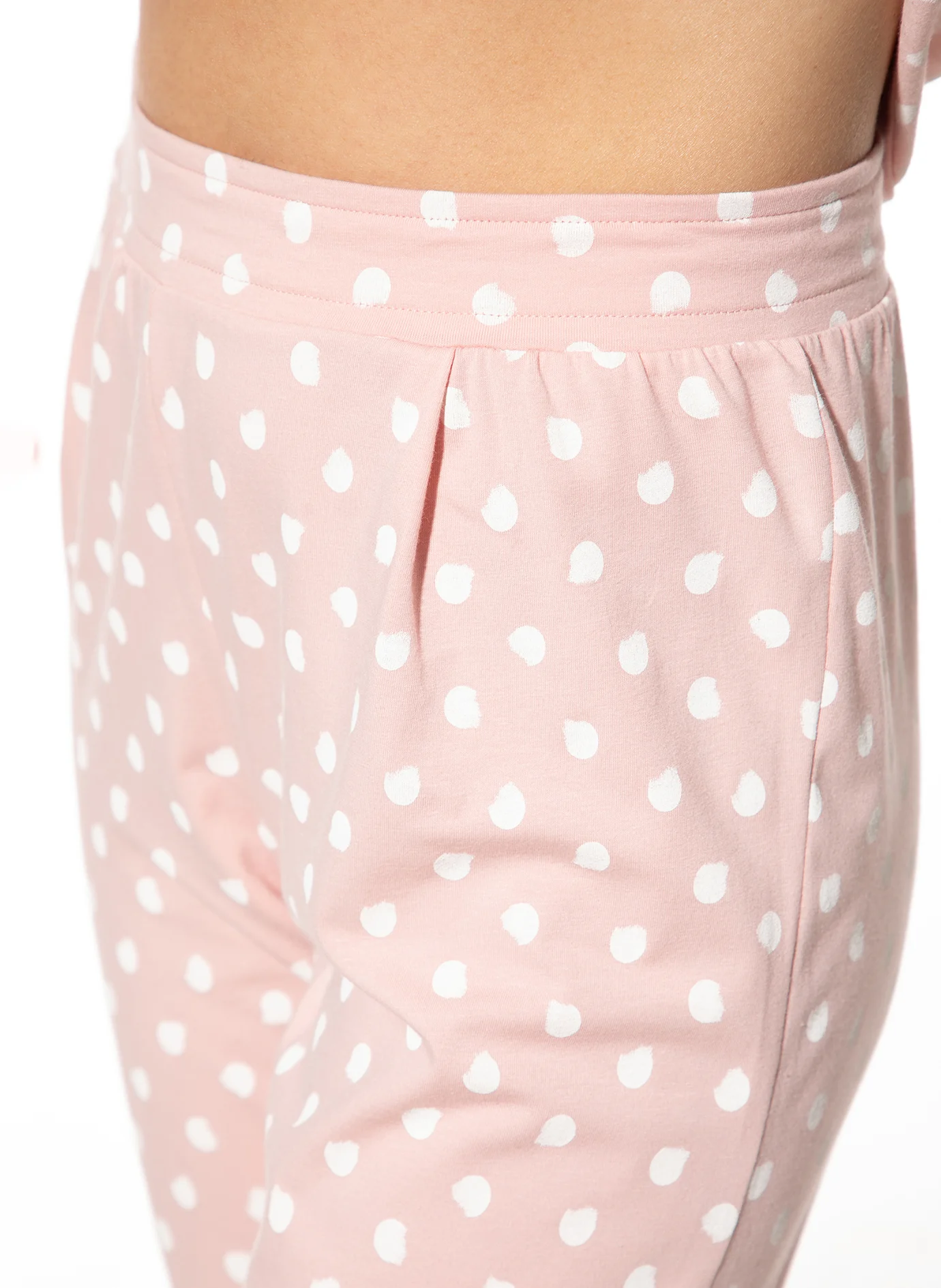 Short Stories® Schlafanzug-Hose, Gummibund, 7/8-LäNge, FüR Damen, Rosa, Xl