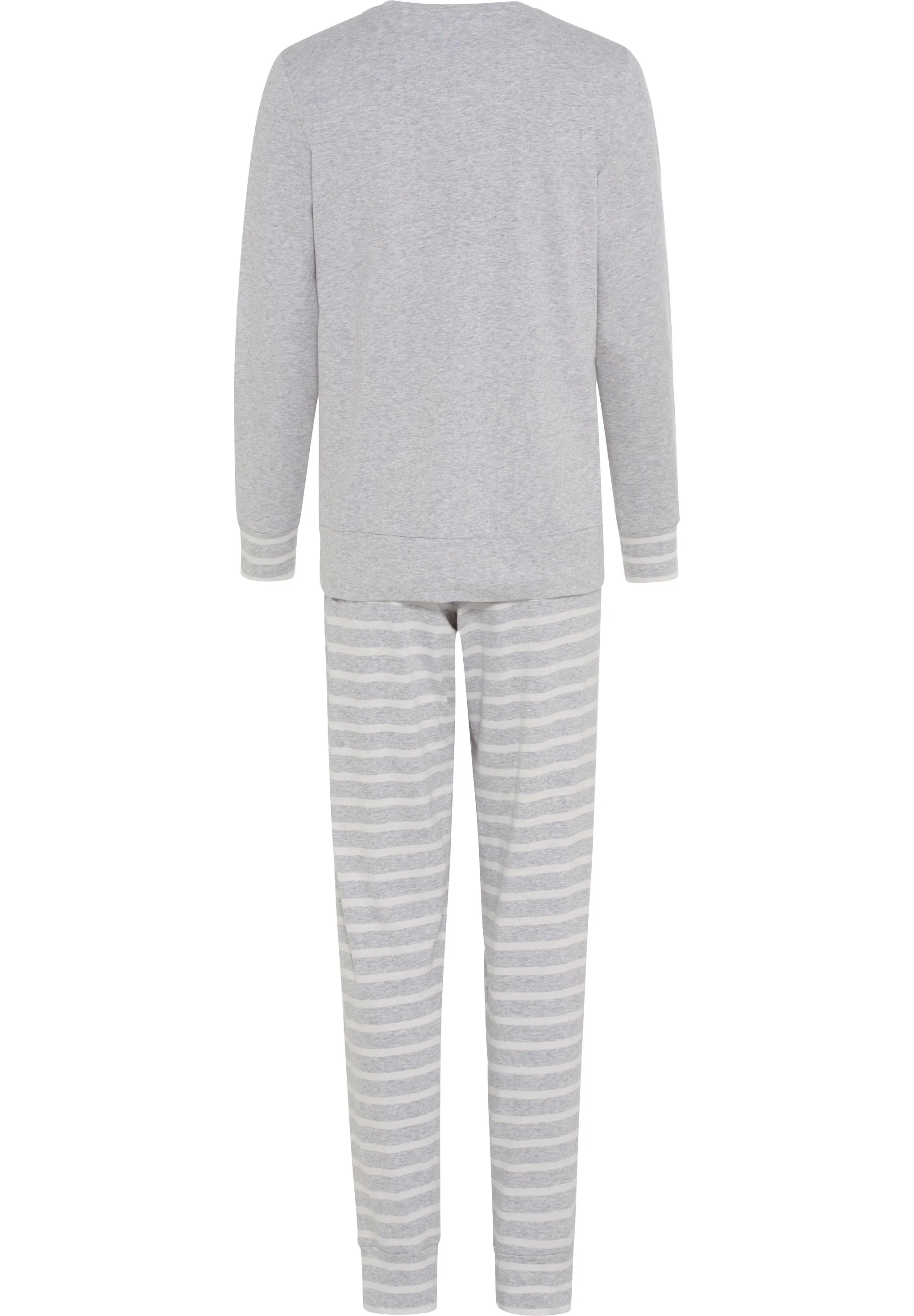 Schiesser Casual Essentials Schlafanzug, Single-Jersey QualitäT, FüR Damen, Grau, 42