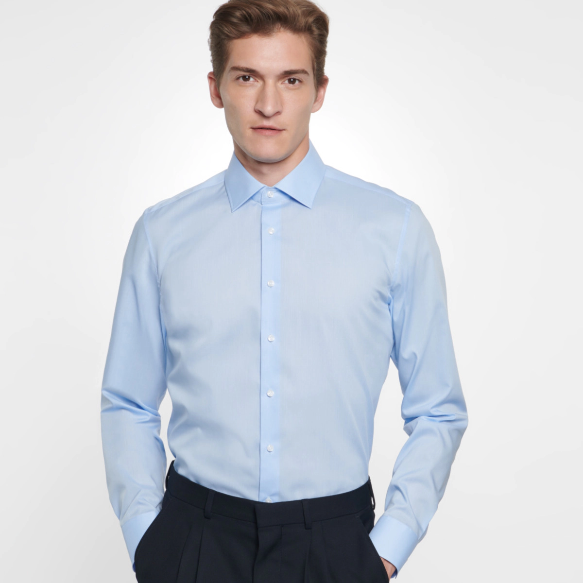 Seidensticker Businesshemd, X-Slim, BüGelfrei, FüR Herren, Blau, 38