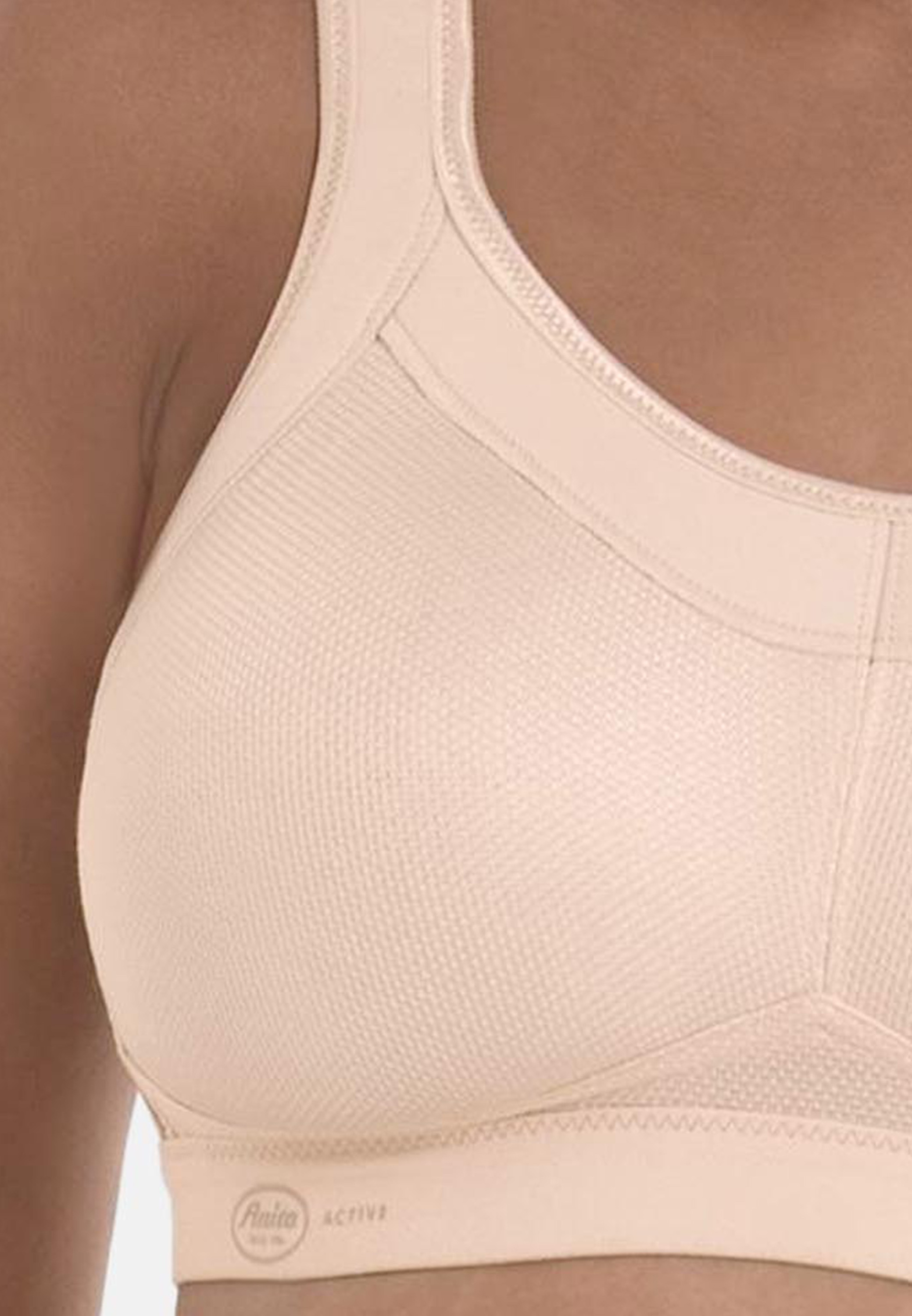 Anita Momentum Sport-Bh, Nahtlose Cups, Atmungsaktiv, FüR Damen, Beige, 85D