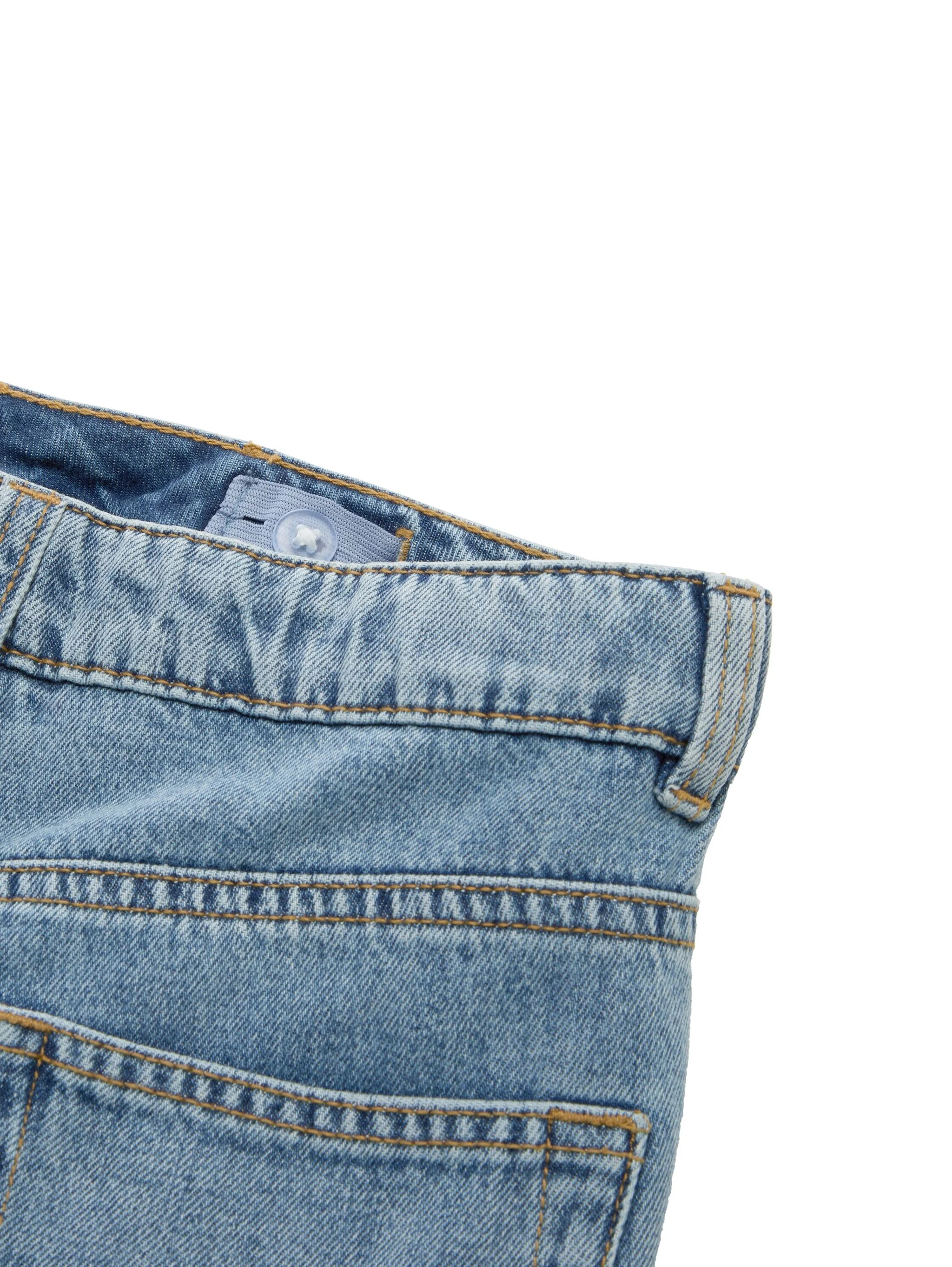 Tom Tailor Jeanshose, Baggy-Fit, 5-Pocket, FüR Kinder, Blau, 140