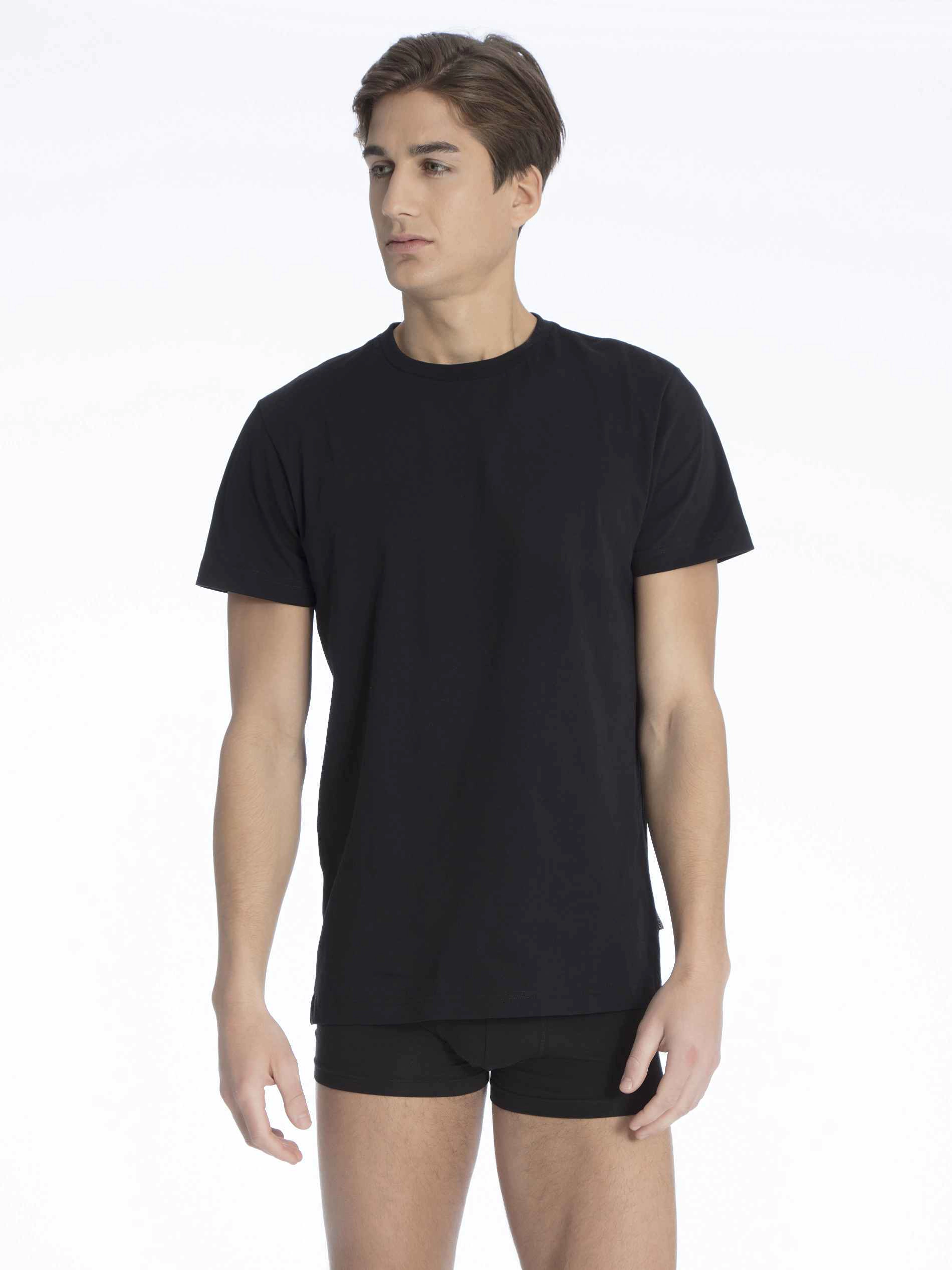 Jockey® T-Shirt, 2Er-Pack, Rundhalsausschnitt, FüR Herren, Schwarz, Xxl