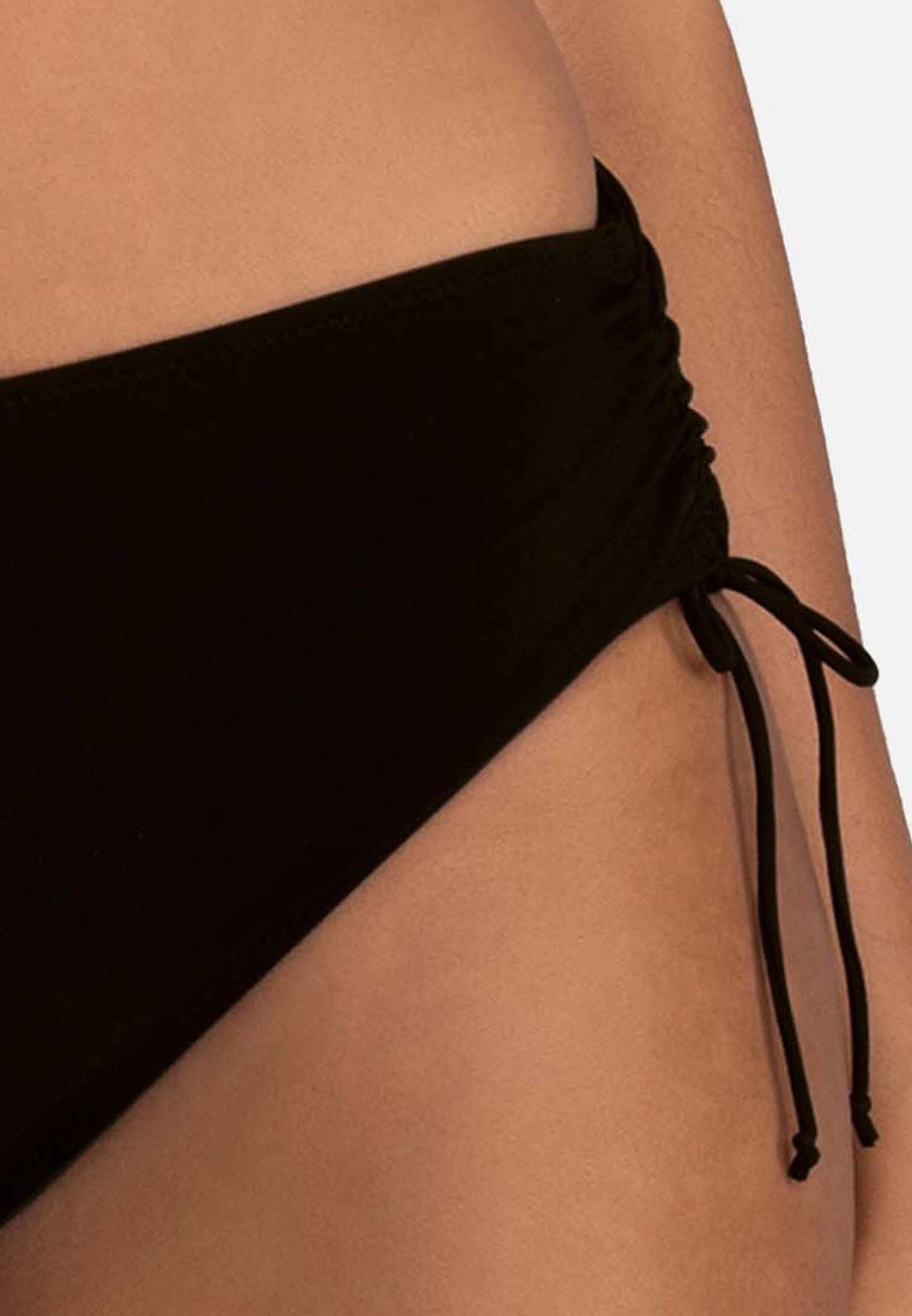 Rosa Faia Island Hopping Collection Bikini-Hose "Ive", Raffungen, Schnelltrocknend, FüR Damen, Schwarz, 42