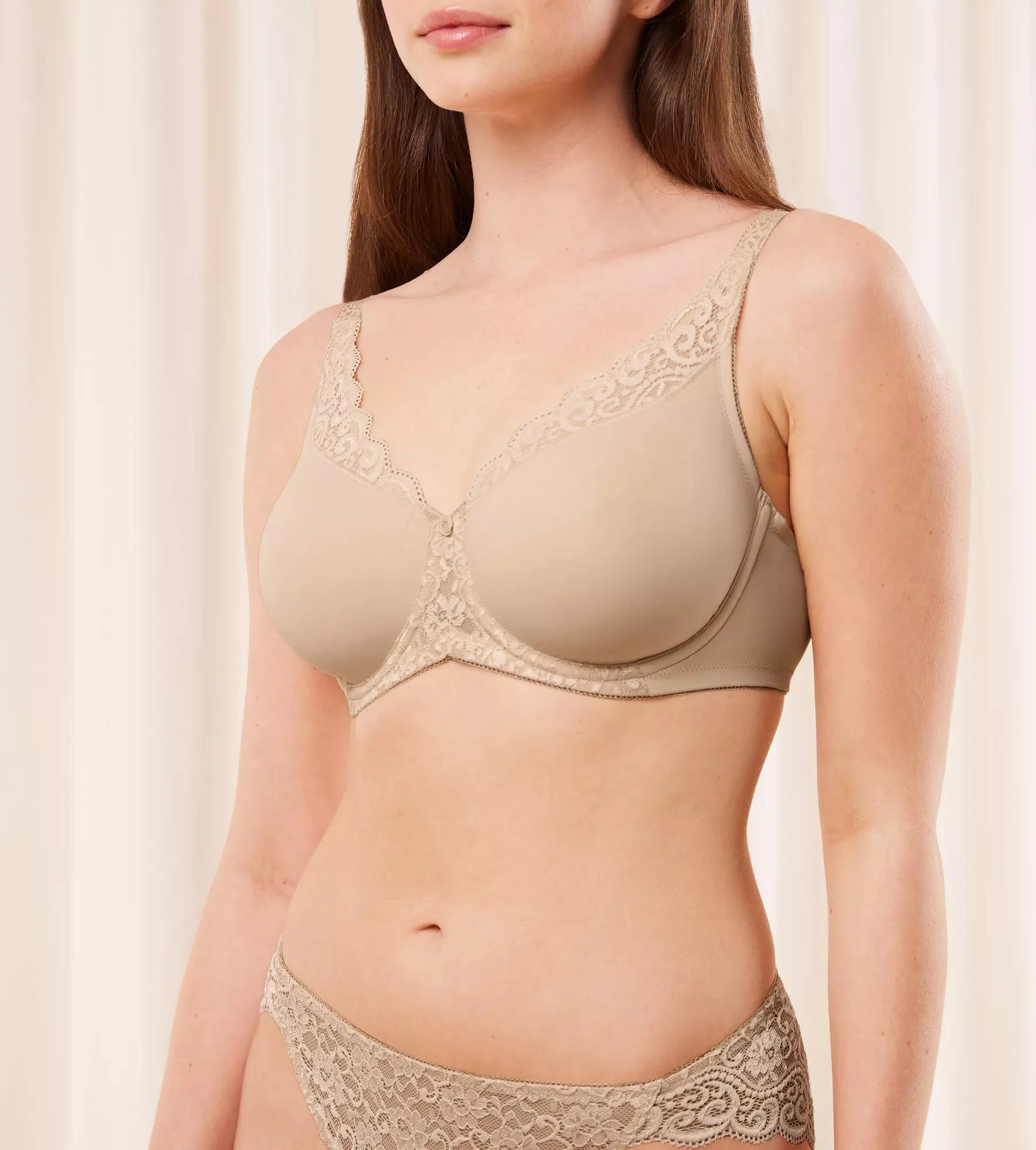 Triumph Amourette Minimizer Bh, Spitze, FüR Damen, Beige, 75E