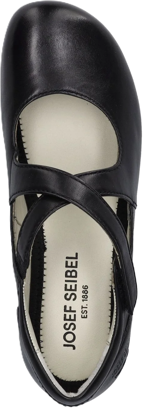 Seibel Riemchen-Ballerinas "Fiona", Leder, Rutschfest, FüR Damen, Schwarz, 38