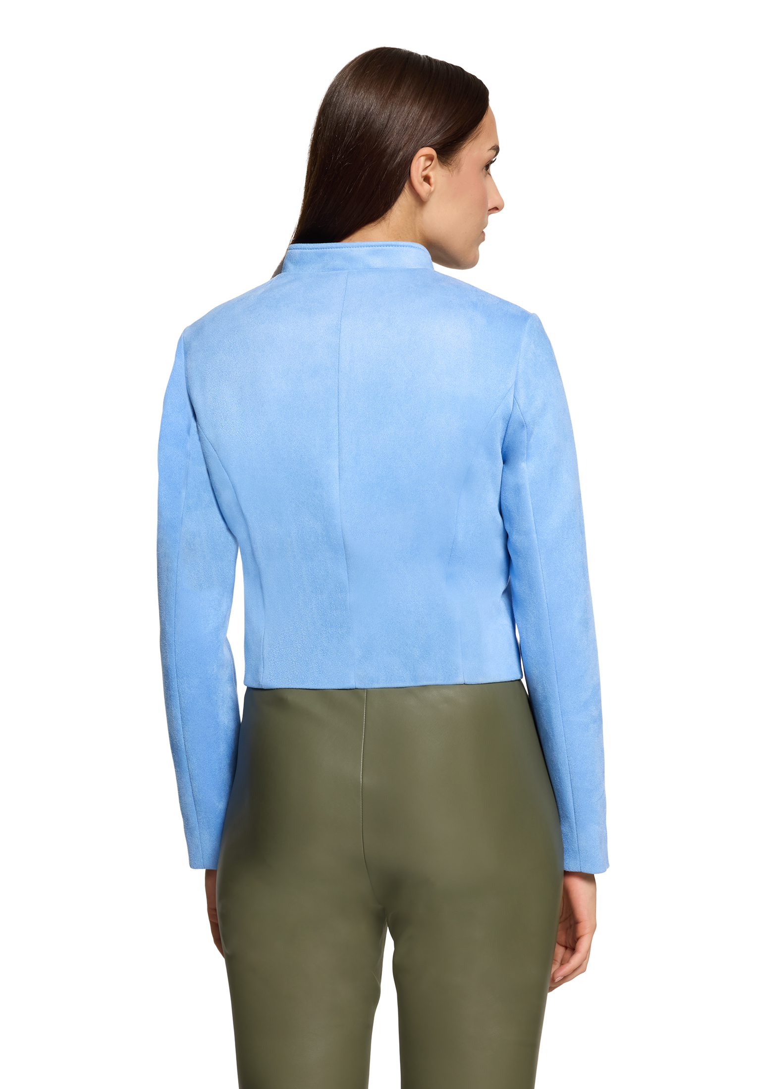 Betty & Co Bikerjacke Mit Stehkragen, Blau, 36