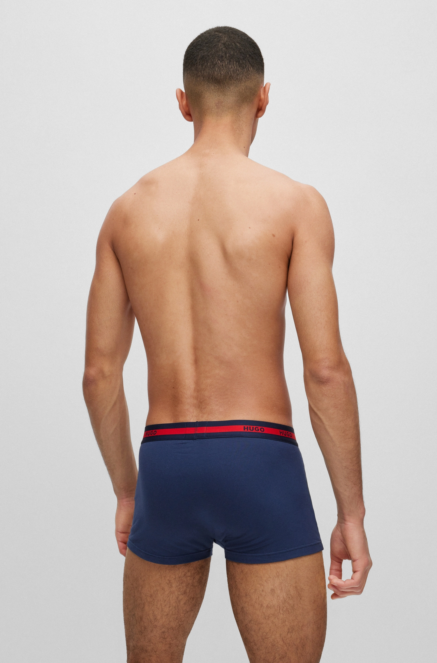 Hugo Pants, 3Er-Pack, Logo-Bund, FüR Herren, Blau, L