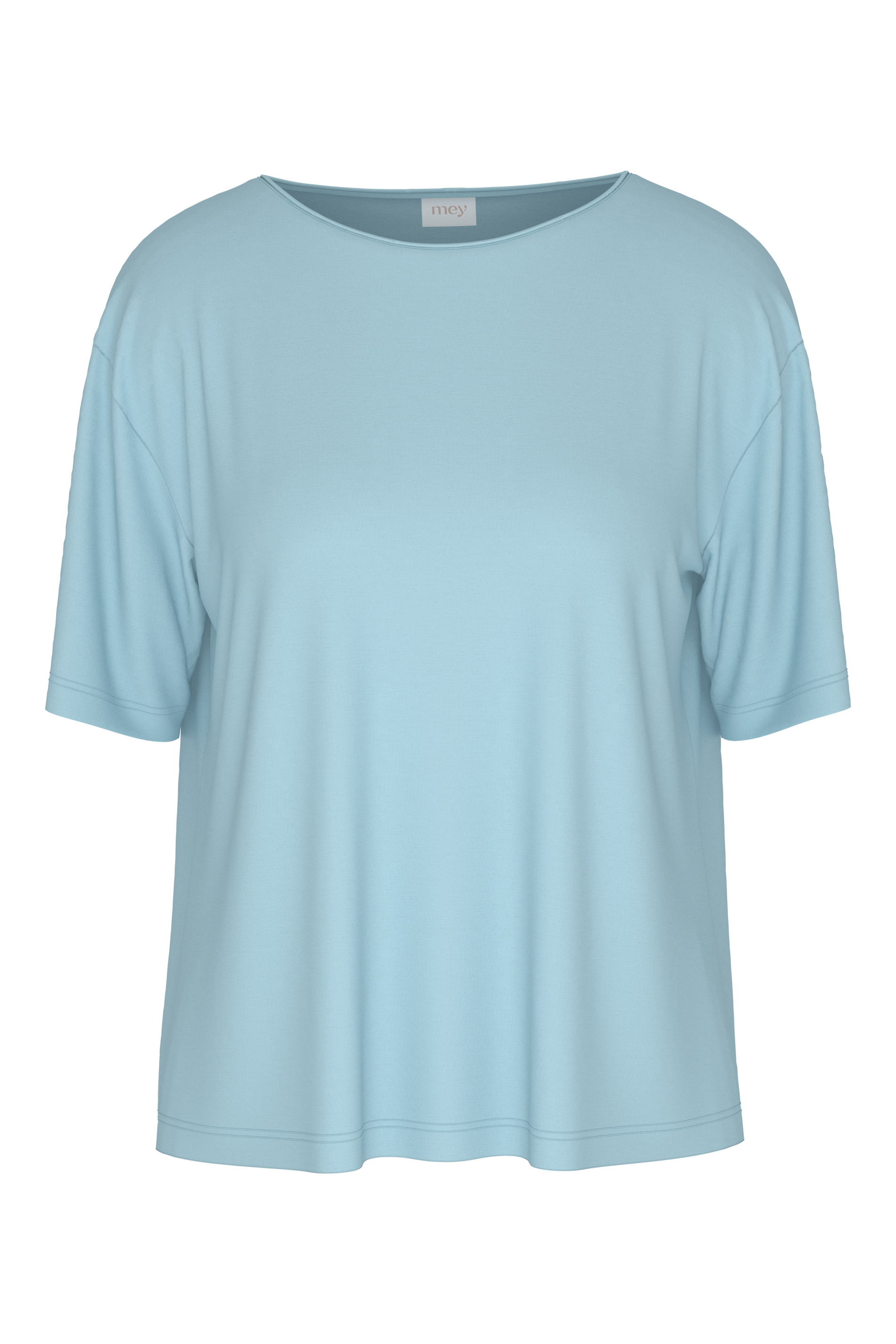 Mey Schlafanzug-Oberteil Pure Chic, U-Boot-Ausschnitt, FüR Damen, Blau, Xl