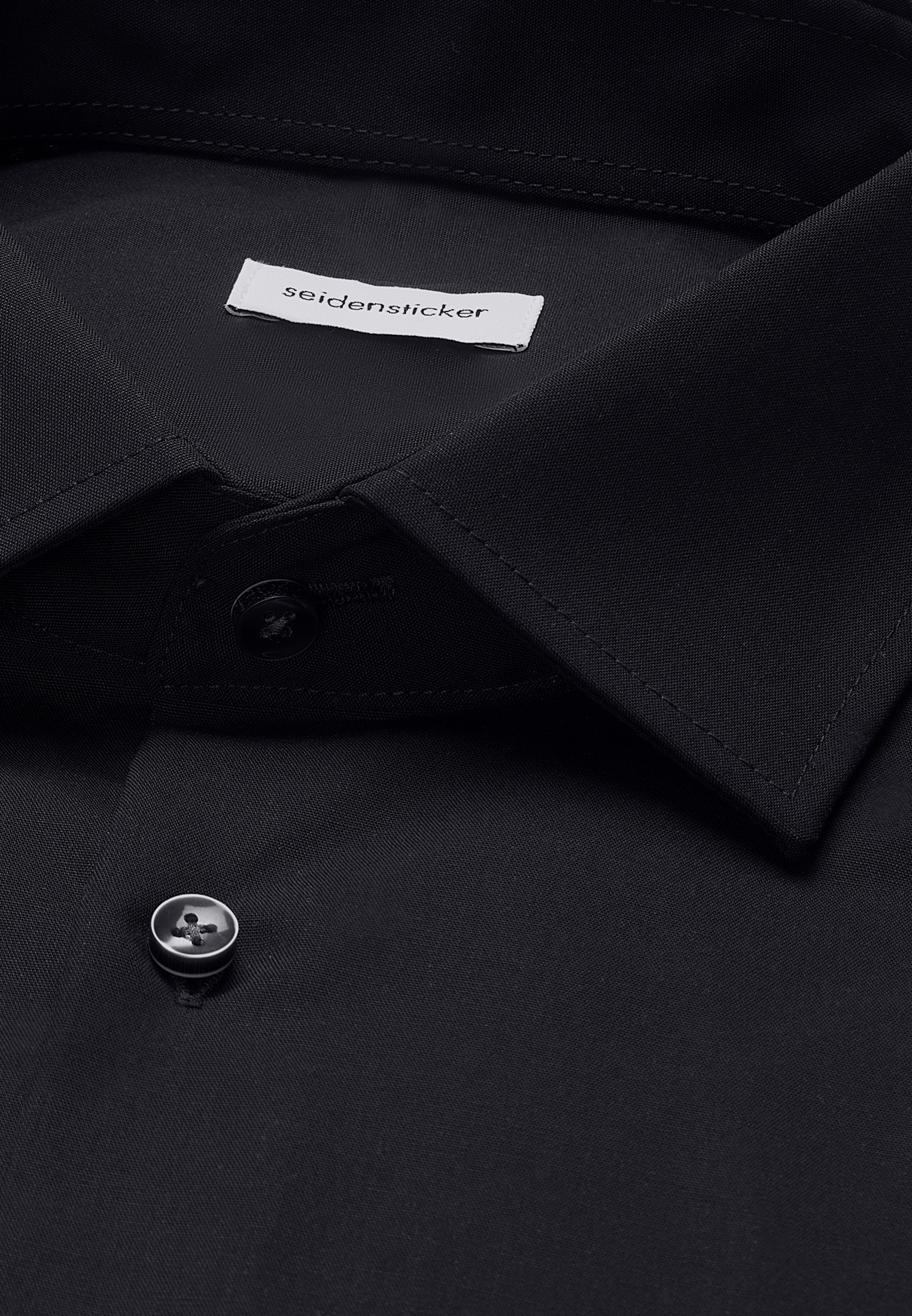 seidensticker Business Hemd Schwarze Rose, Schwarz, 36