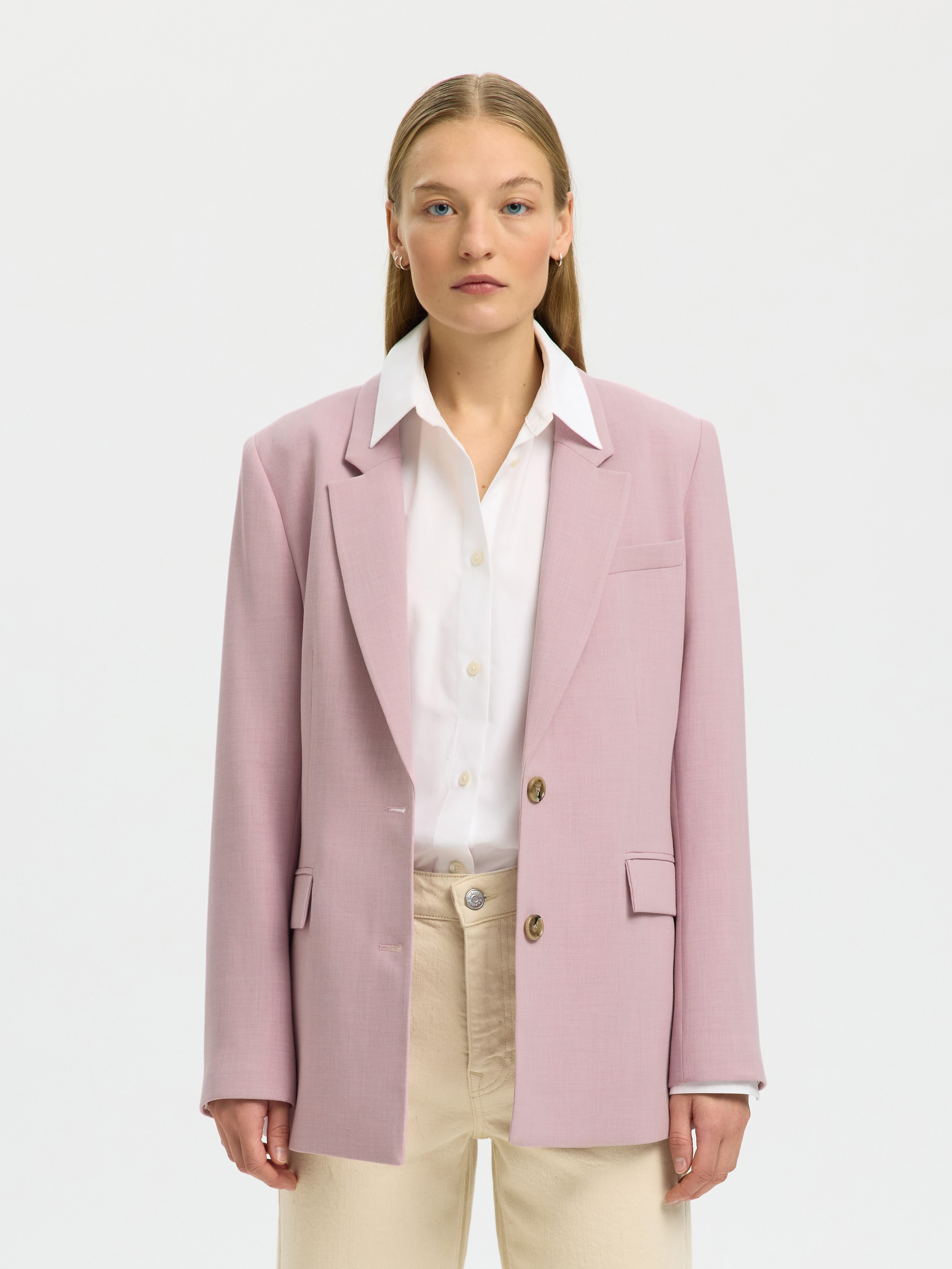 Selected Femme Blazer, Pattentaschen, FüR Damen, Rosa, 40