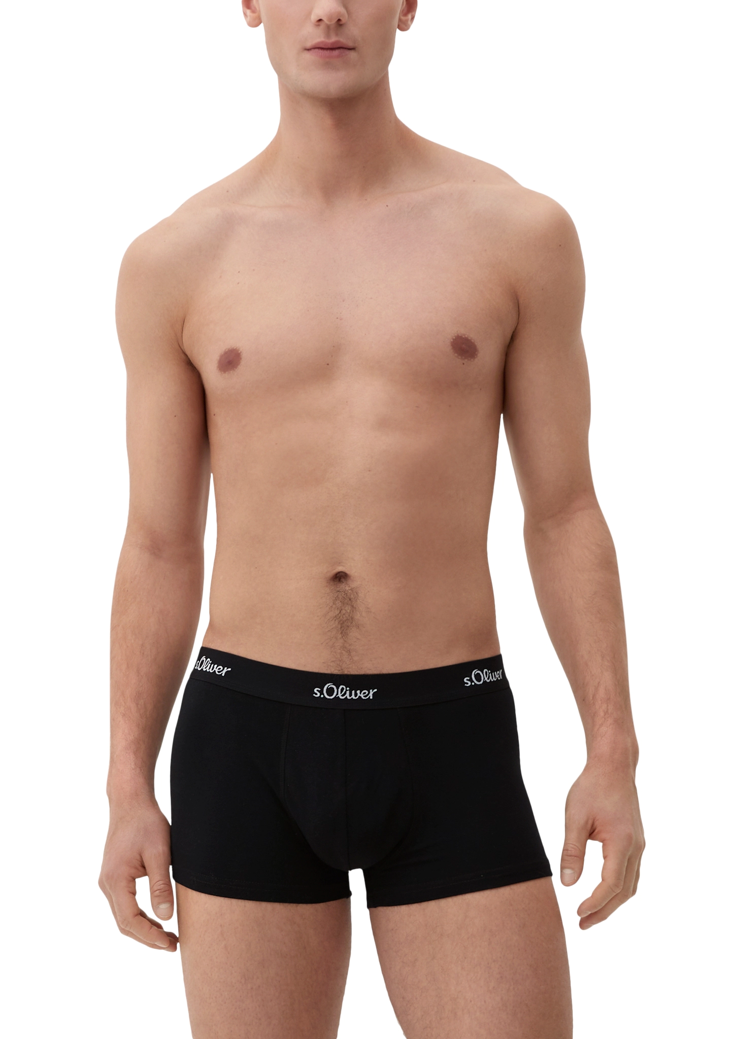 S.Oliver Hipster Basic Boxershorts, 3Er-Pack, Logo-Bund, FüR Herren, Mehrfarbig, L