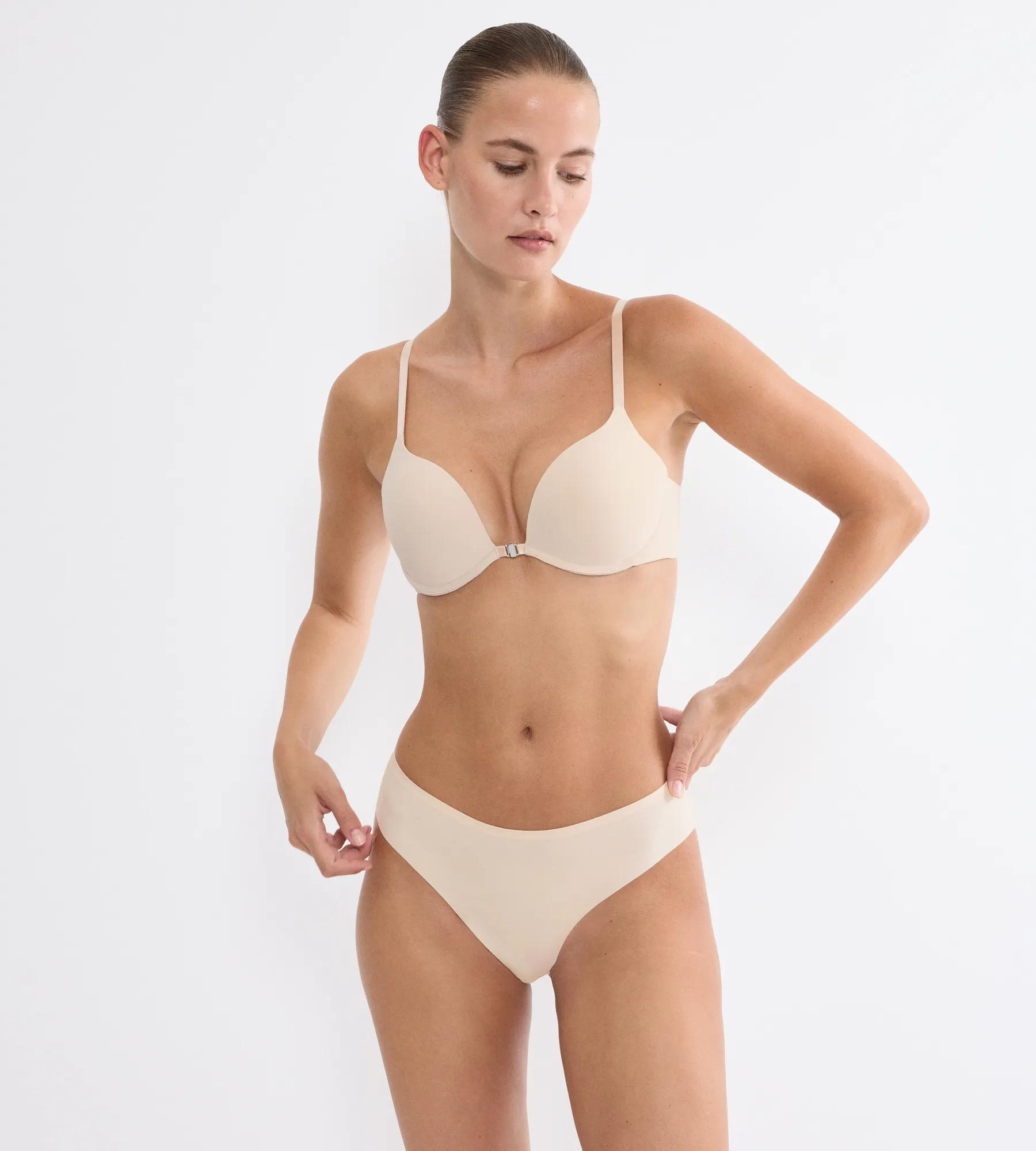 Triumph Push-Up-Bh Pure Micro, Frontverschluss, FüR Damen, Braun, 75 C
