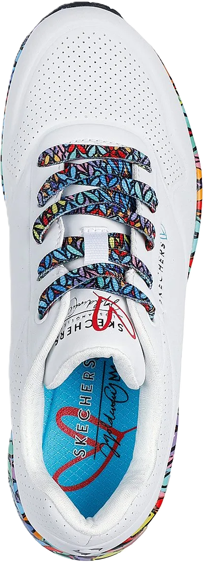 Skechers® Uno Sneaker "Ravaged Love", BelüFtungslöCher, FüR Damen, Weiß, 39