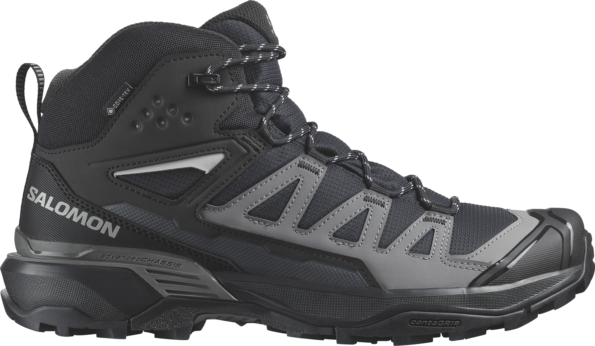 Salomon Wanderschuhe "X Ultra 360 Mid Gtx", Wasserdicht, Rutschfest, FüR Herren, Schwarz, 44 2/3