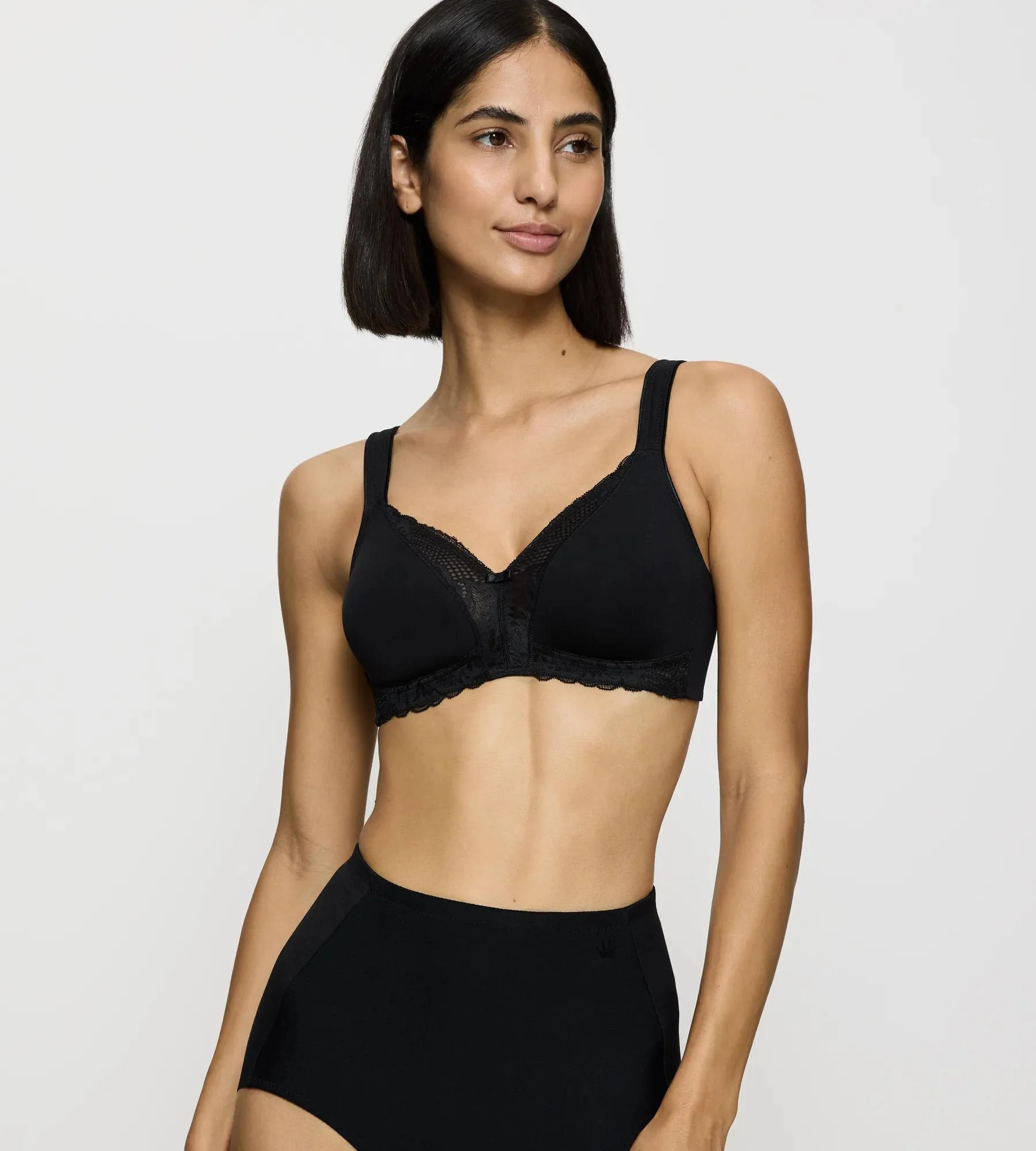 Triumph Modern Lace+Cotton Bh, BüGellos, Spitzendetails, FüR Damen, Schwarz, 75C