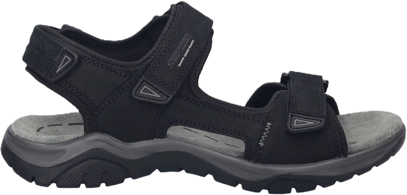Seibel Sandalen "Arlo 02", Nubuk-Kalbsleder, FüR Herren, Schwarz, 42