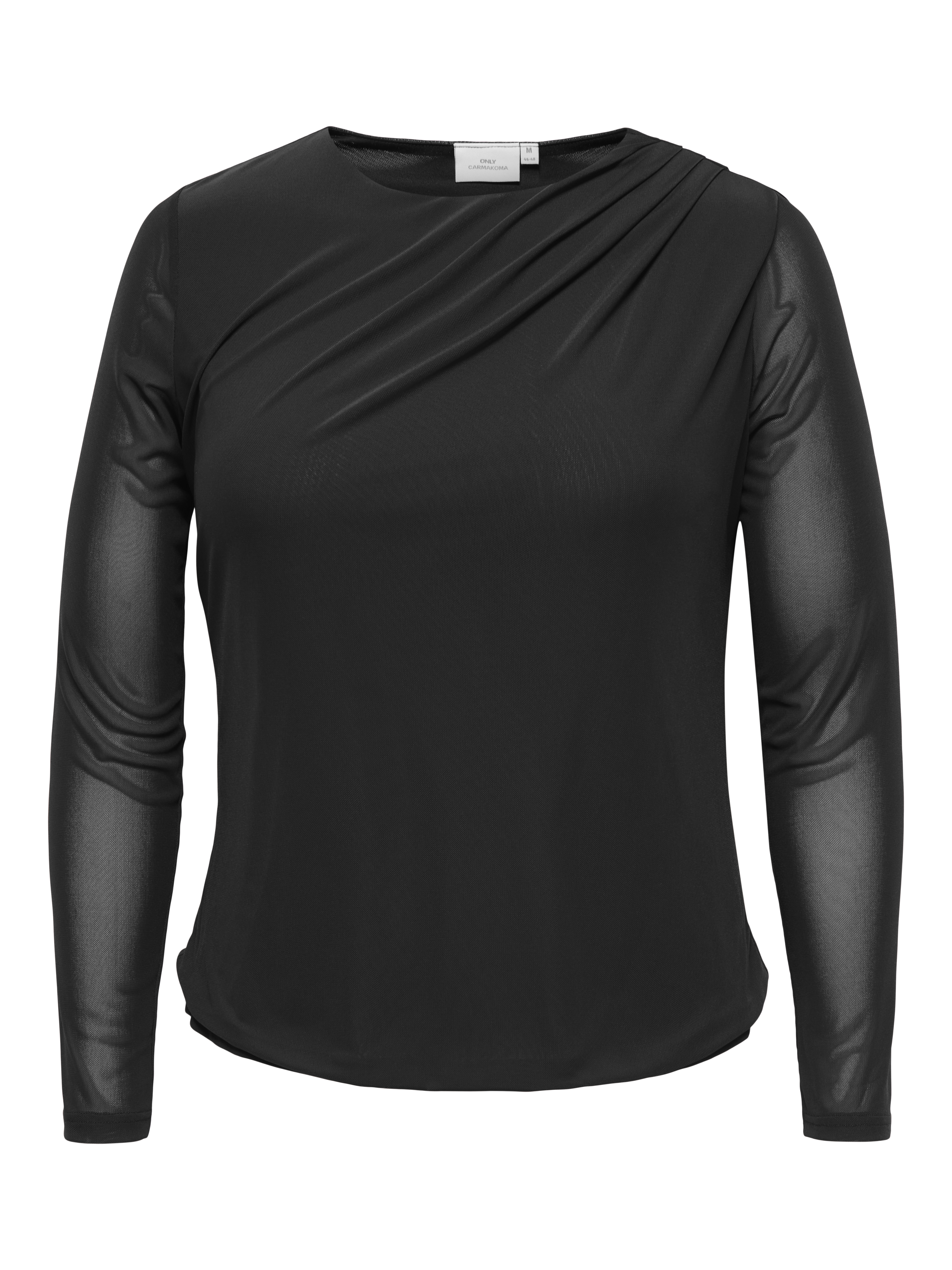 Only Carmakoma Shirtbluse, Rundhals, FüR Damen, Schwarz, 50/52-image