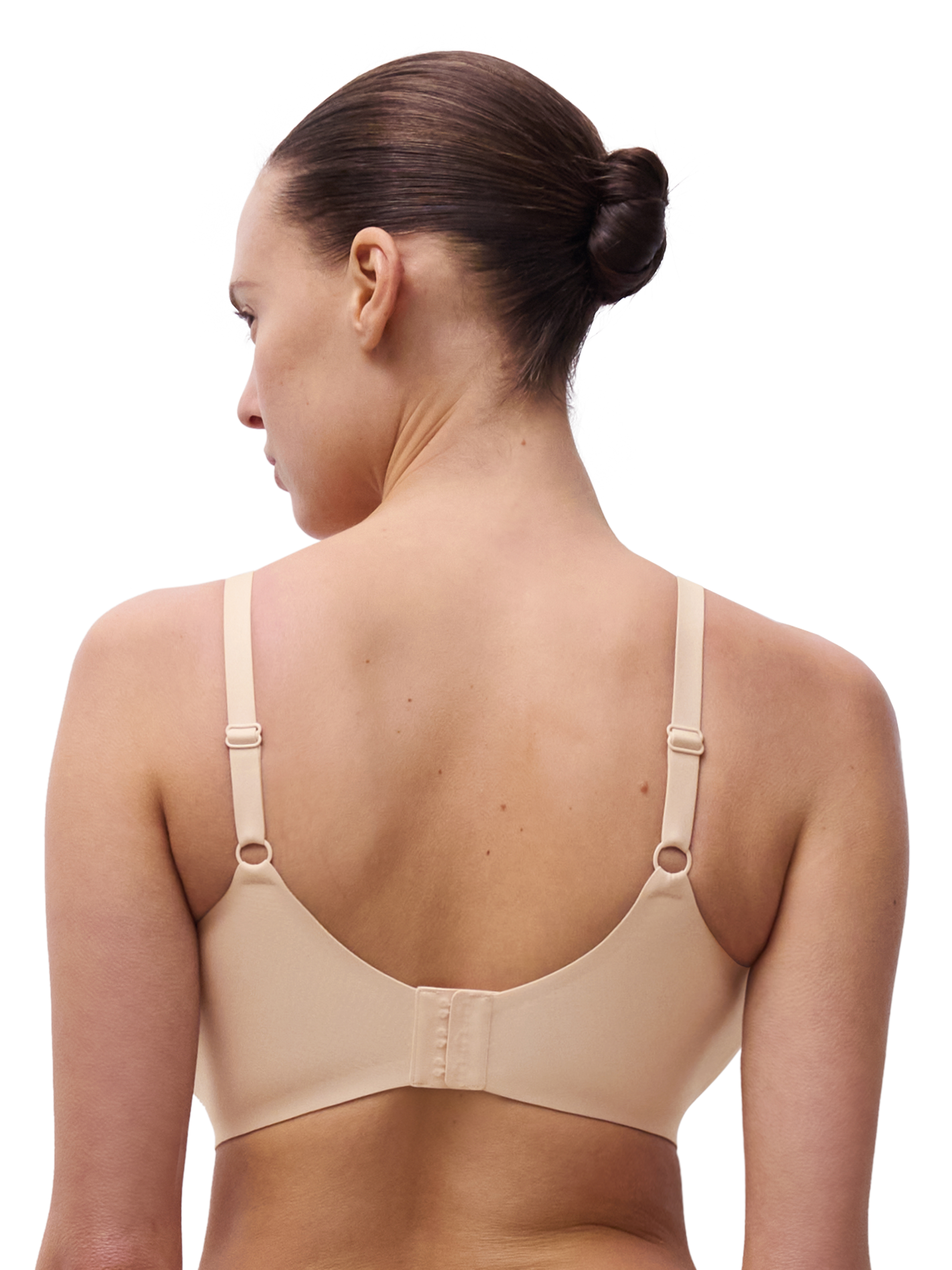 Chantelle Bralette Soft Stretch Power, Tiefausgeschnitten, Breite TräGer, FüR Damen, Beige, L