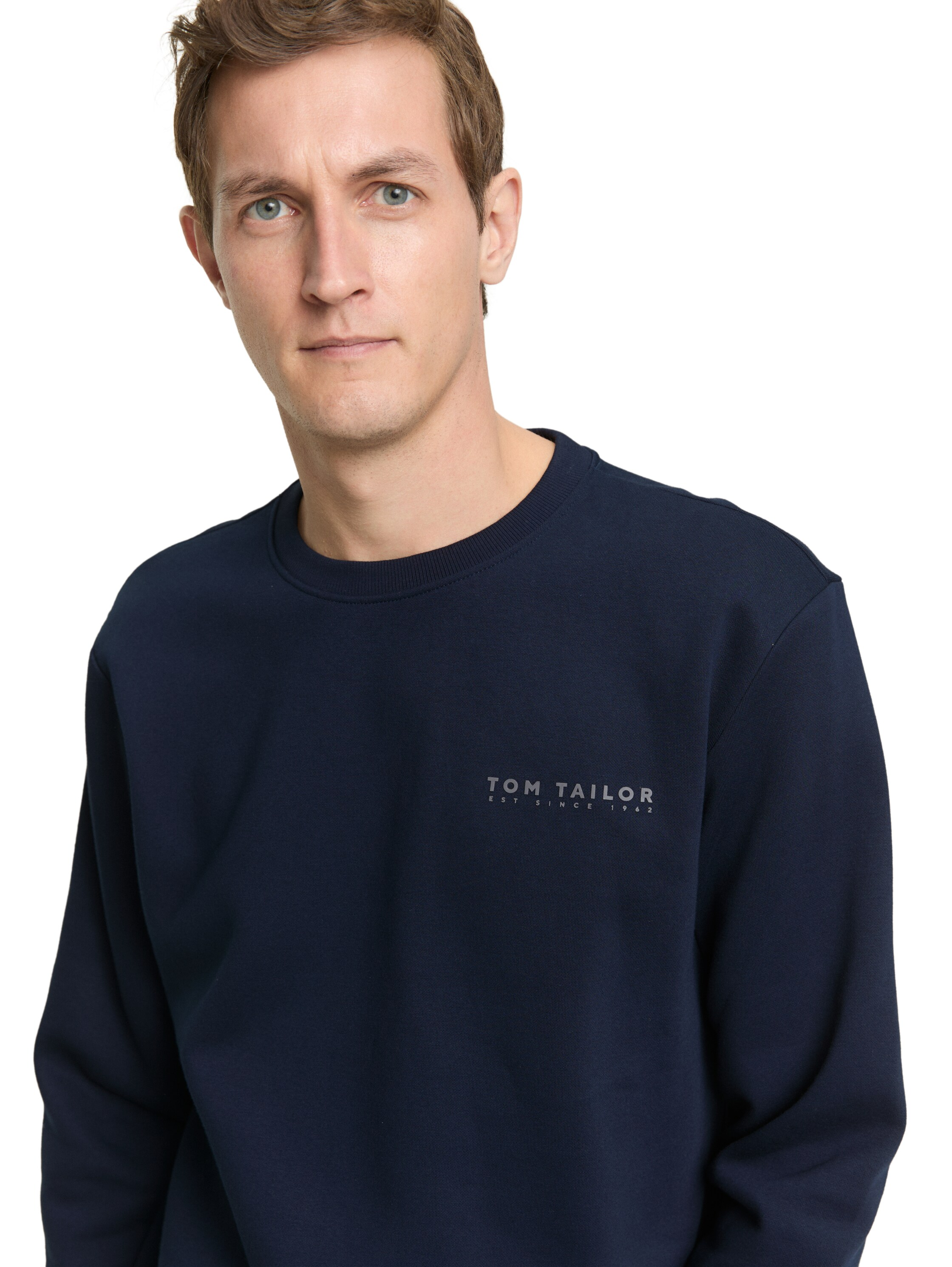 Tom Tailor Sweatshirt, RippbüNdchen, FüR Herren, Blau, Xxl
