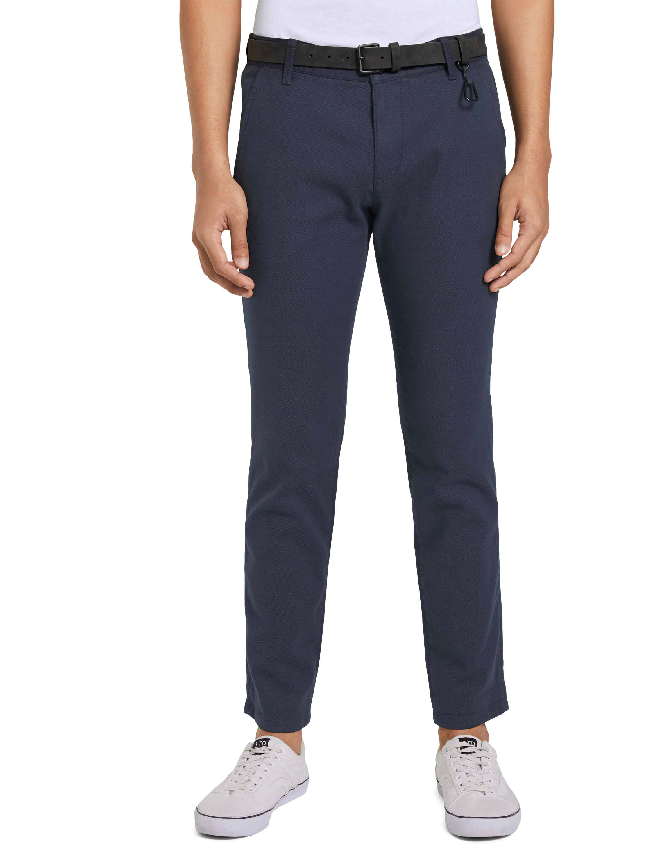 Denim Tom Tailor Chino, Uni, GüRtel, FüR Herren, Blau, W30/L32