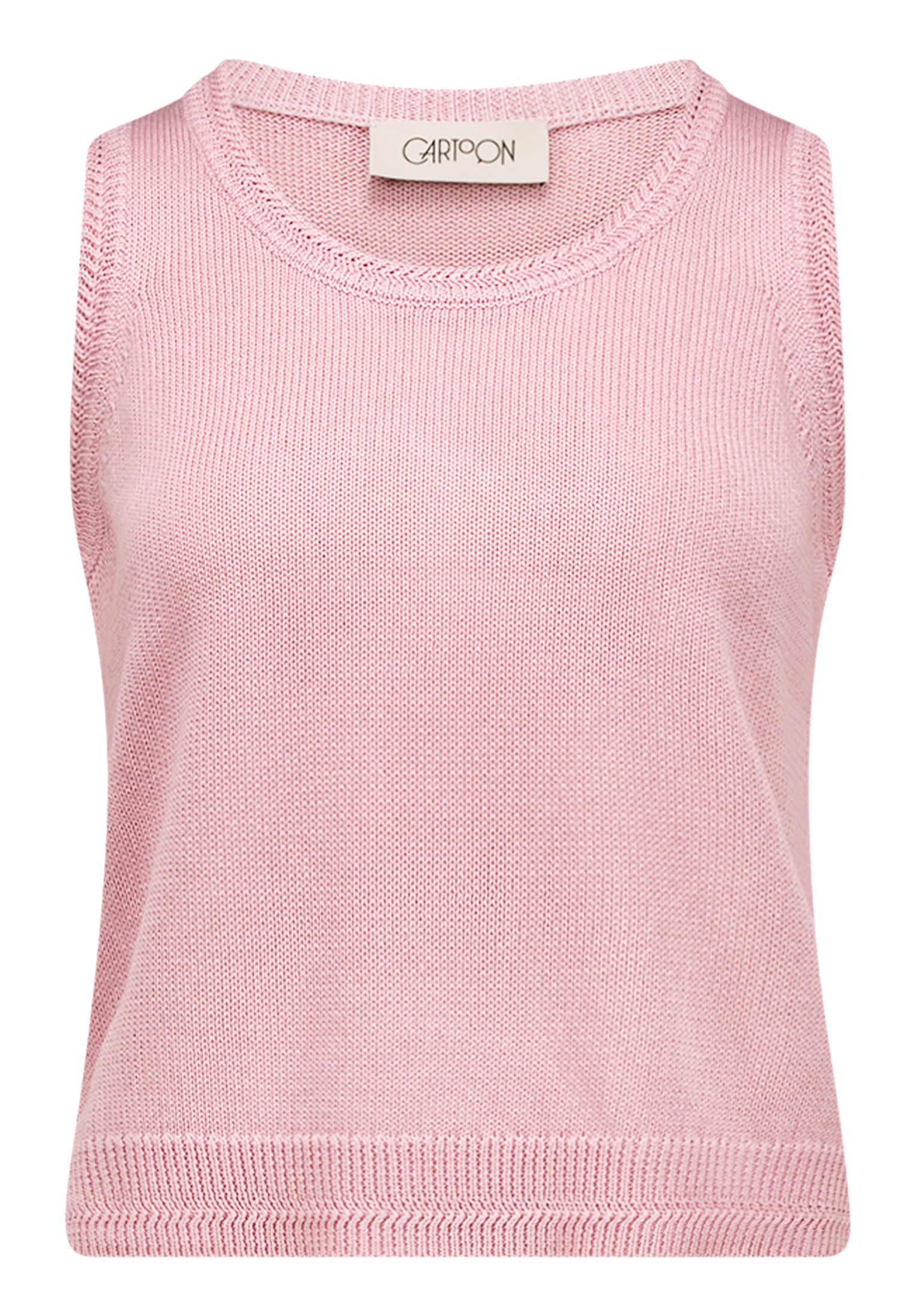 Cartoon Pullunder, U-Ausschnitt, FüR Damen, Rosa, 40