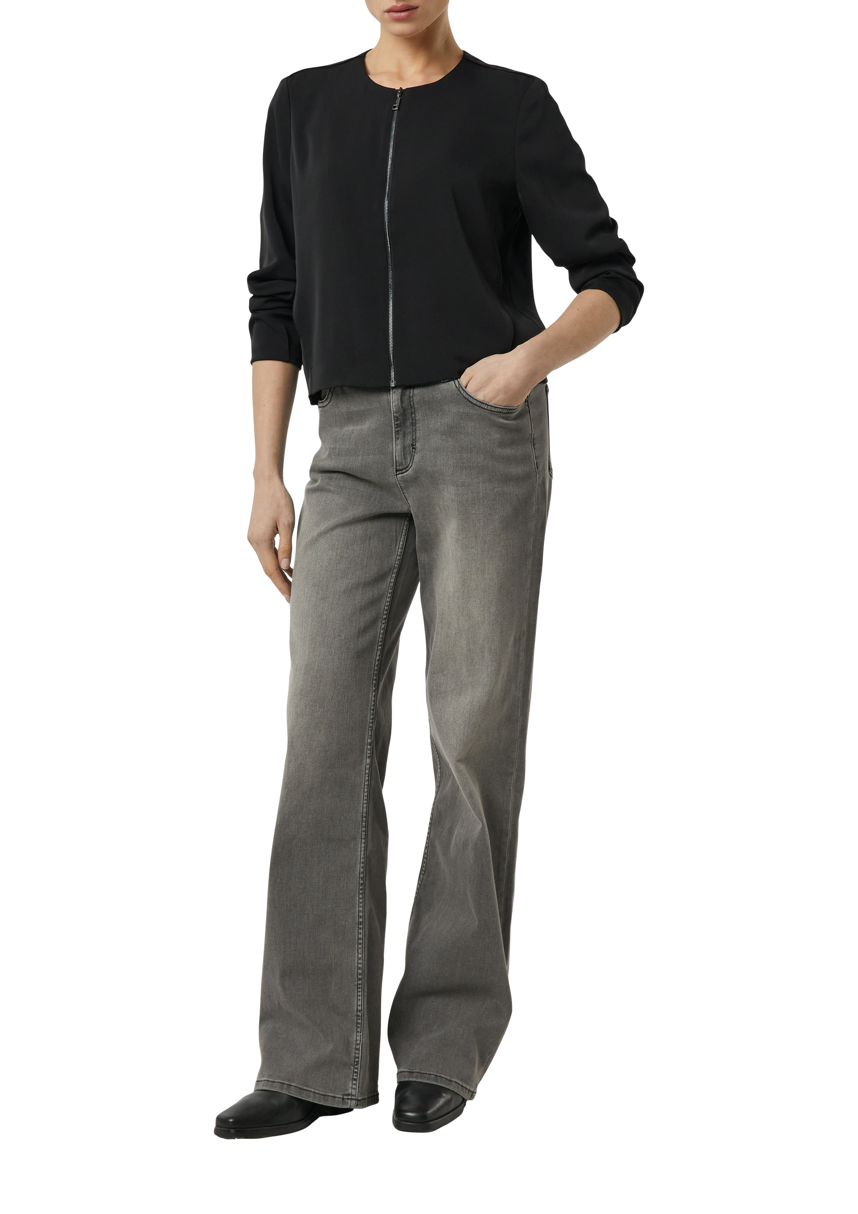 Comma, Blouson, ReißVerschluss, FüR Damen, Schwarz, 36