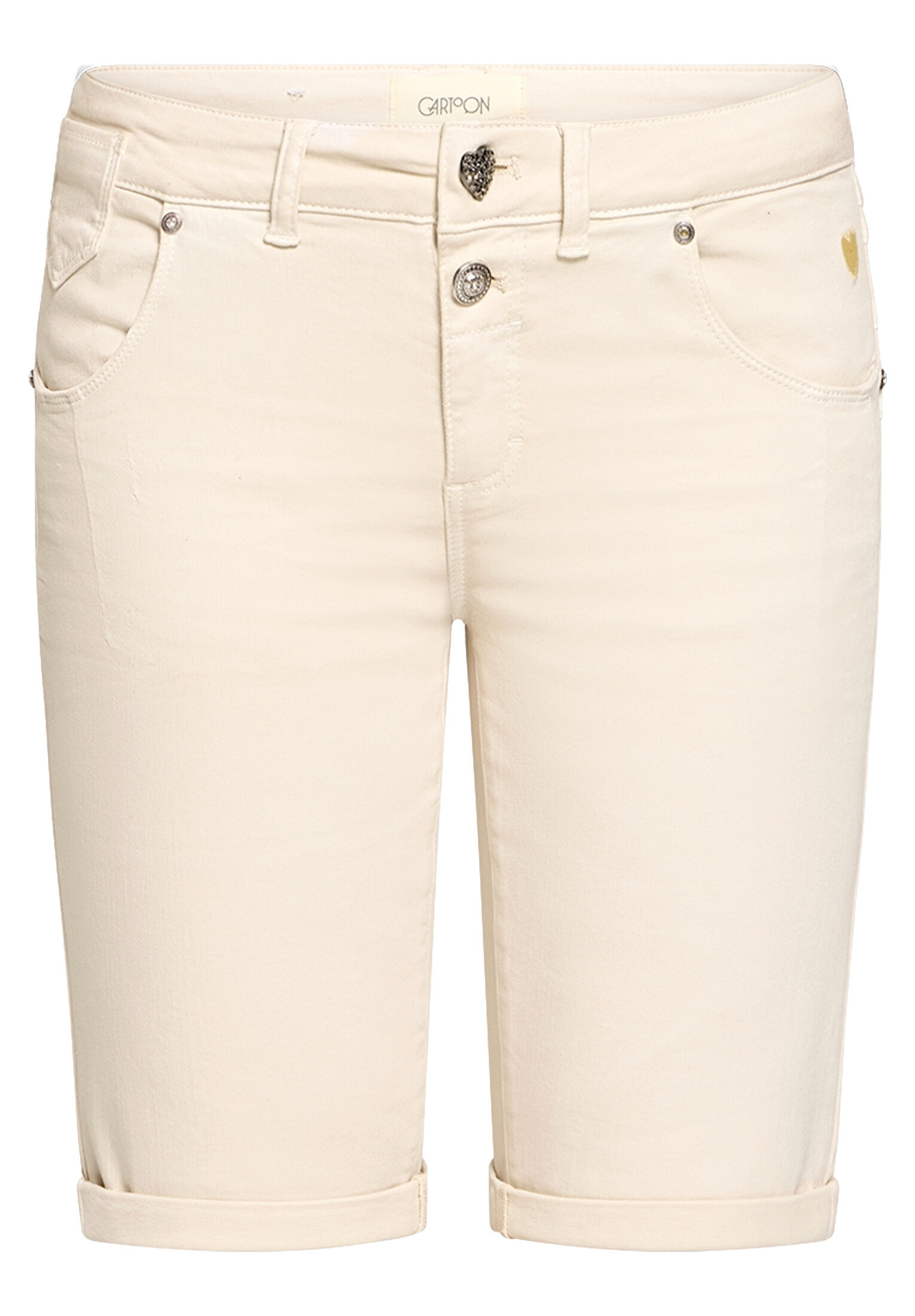 Cartoon Jeans-Bermudas, 4-Pocket, FüR Damen, Beige, 44