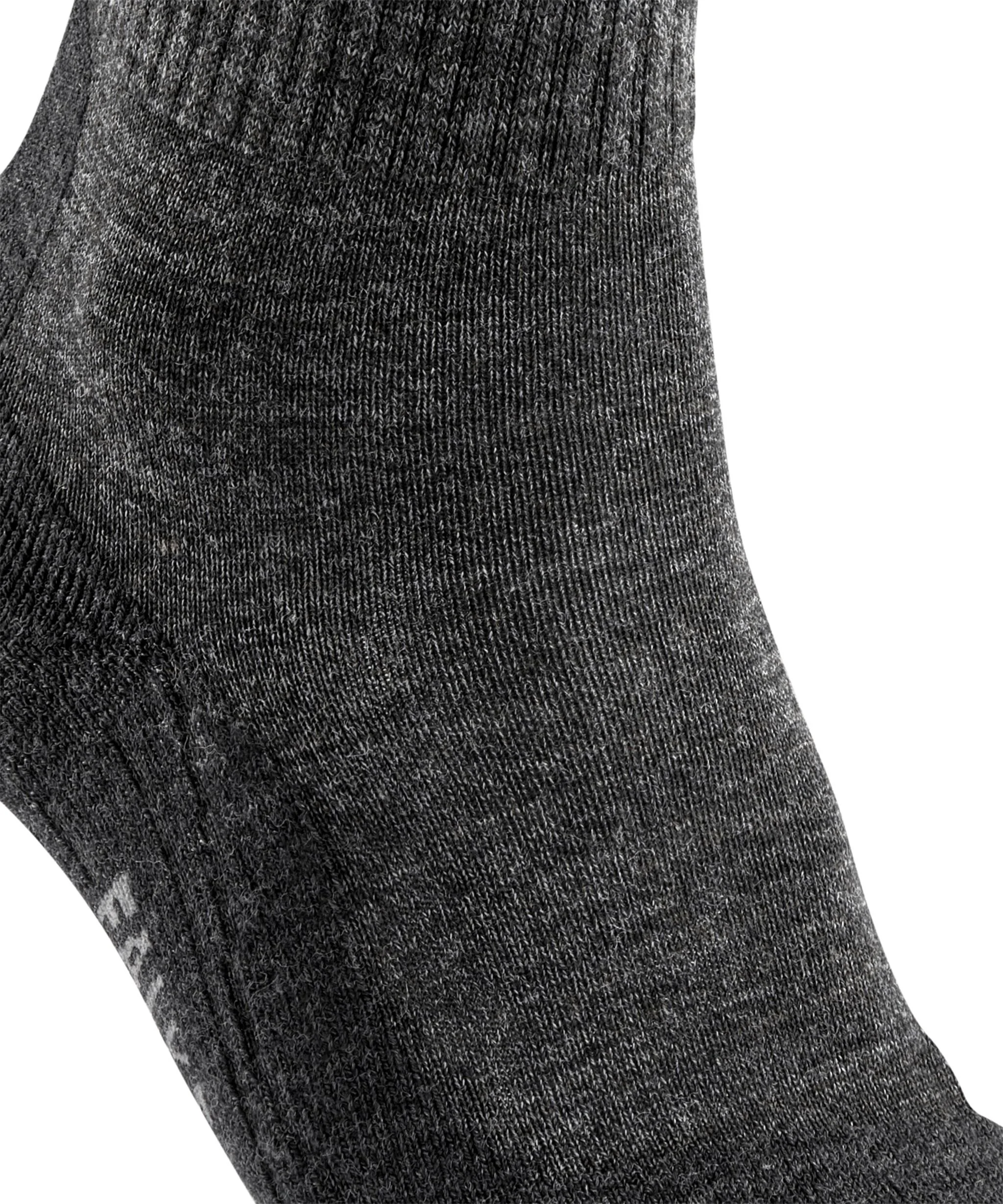 Falke Tk 2 Trekkingsocken "Explore Wool", Mittelstarke Polsterung, FüR Damen, Grau|Schwarz, 37/38