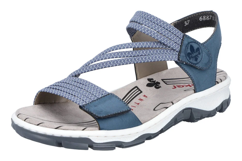 Rieker Trekkingsandalen, Kunstleder, FüR Damen, Blau, 38