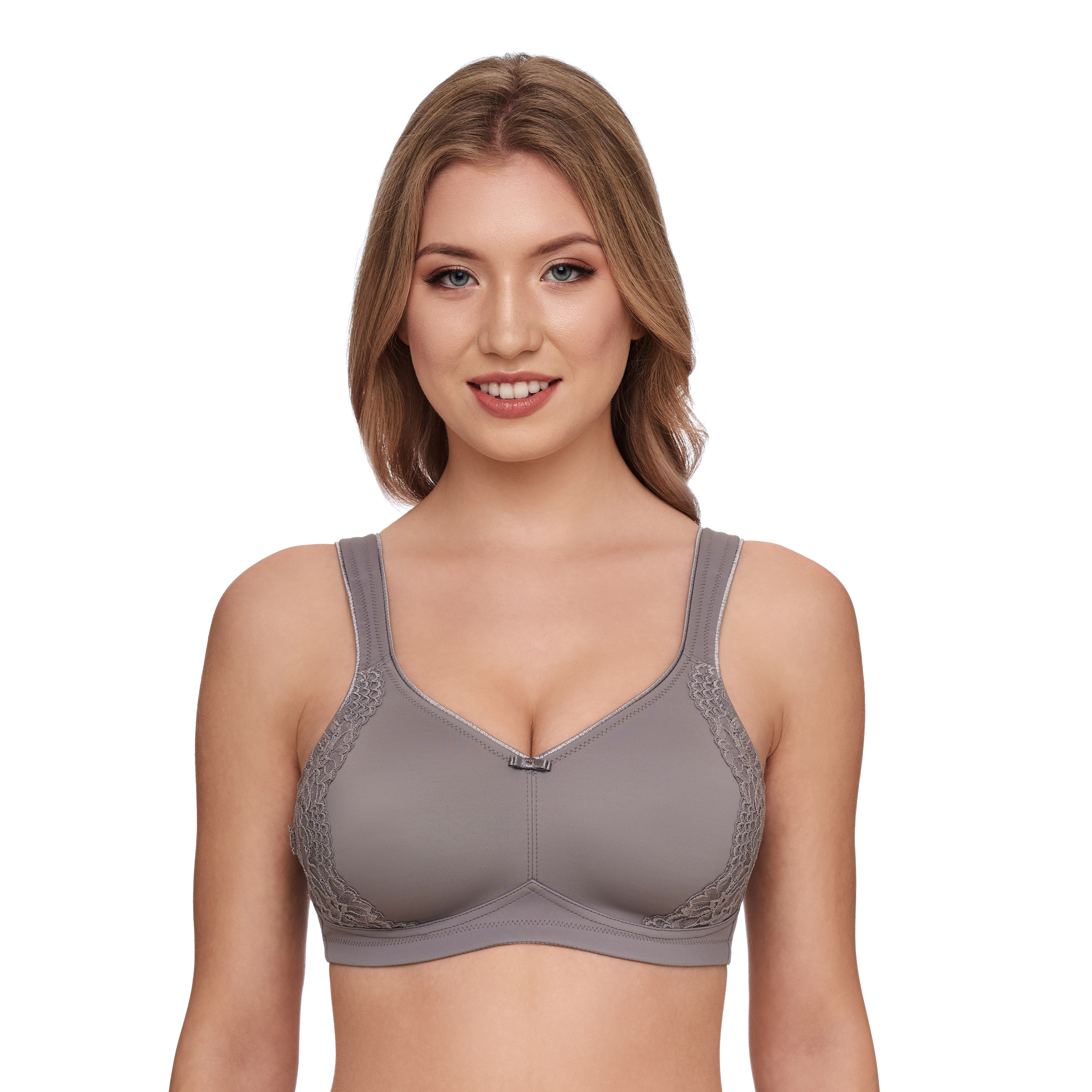 Susa Minimizer-Bh, Ohne BüGel, Uni, FüR Damen, Grau|Lila, 80F
