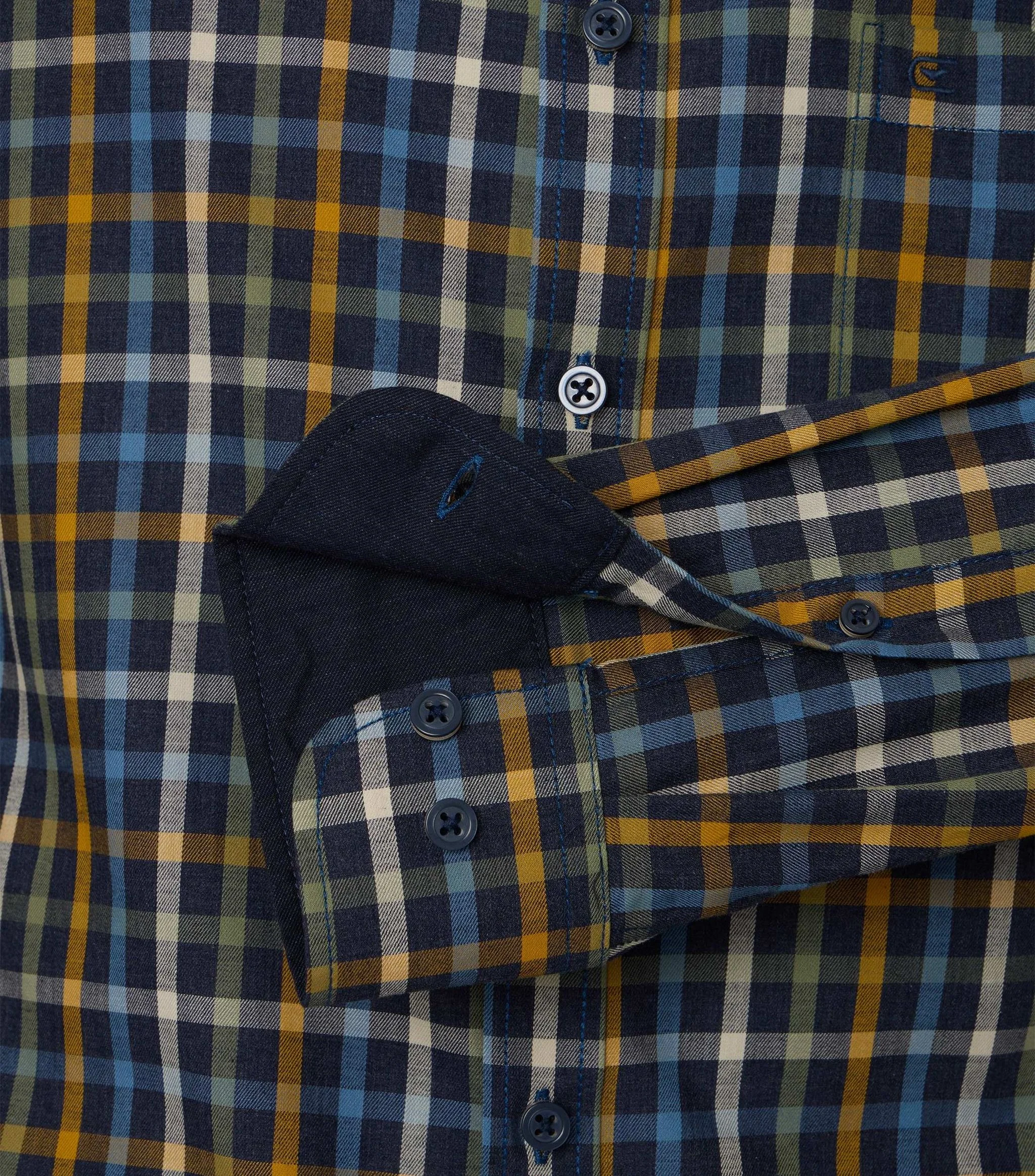 Casamoda Freizeithemd, Comfort-Fit, Button-Down-Kragen, FüR Herren, Blau, Xl