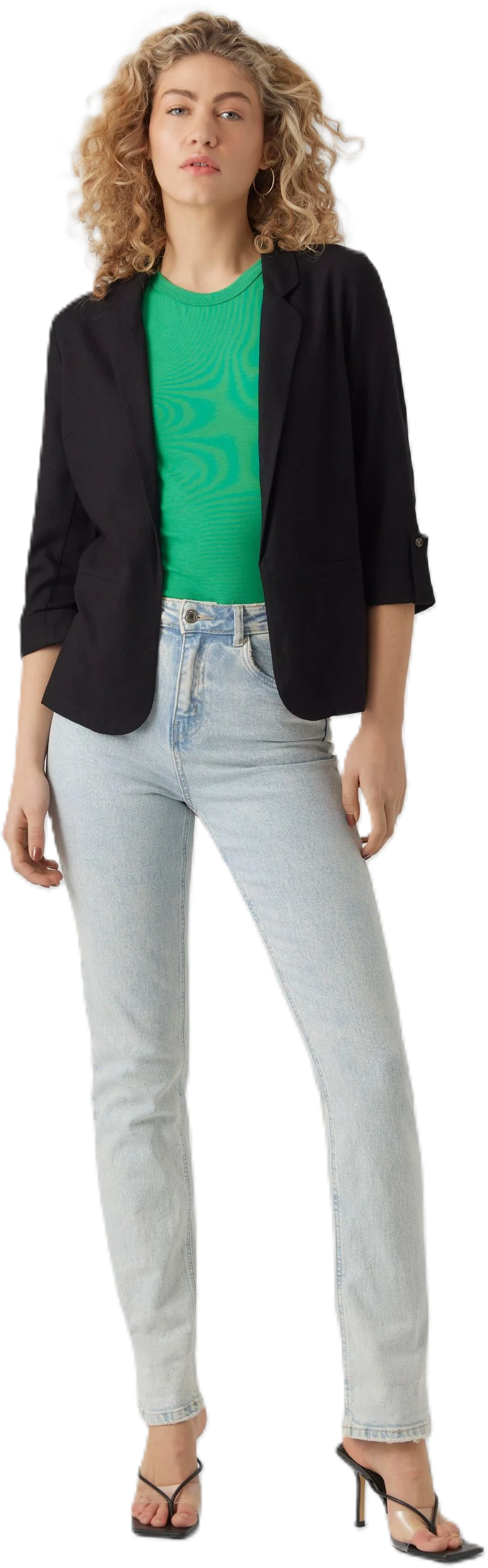 Vero Moda® Blazer, Reverskragen, 3/4-Arm, FüR Damen, Schwarz, XL