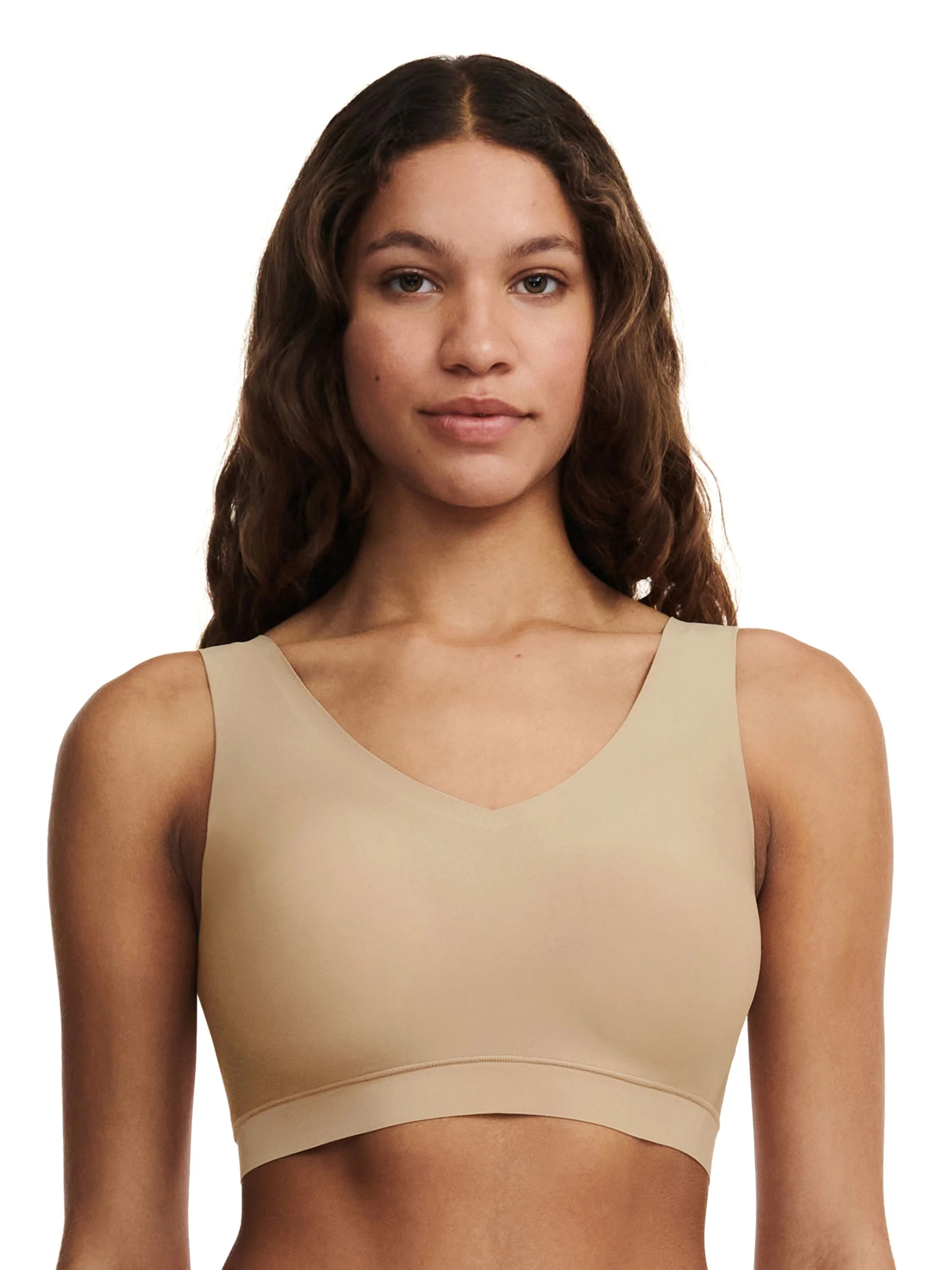 Chantelle Bustier, Uni, Breite TräGer, FüR Damen, Beige, Xs/S