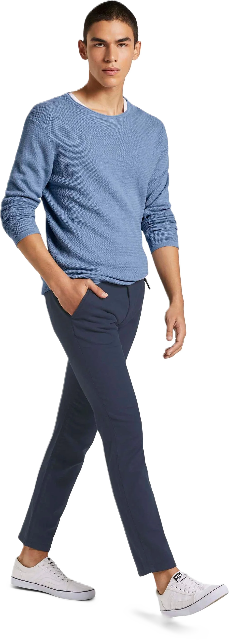 Denim TOM Tailor Chino, Uni, GüRtel, FüR Herren, Blau, 31/34