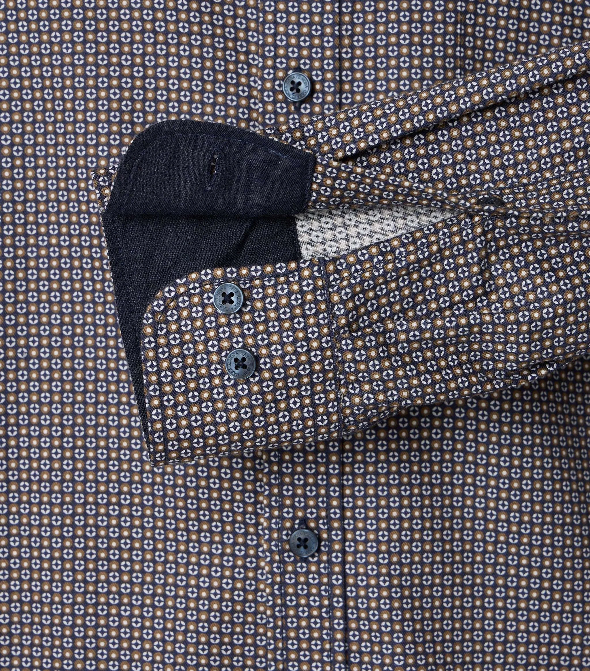casamoda Freizeithemd, Comfort-Fit, Langarm, Button- Down- Kragen, FüR Herren, Braun, XL