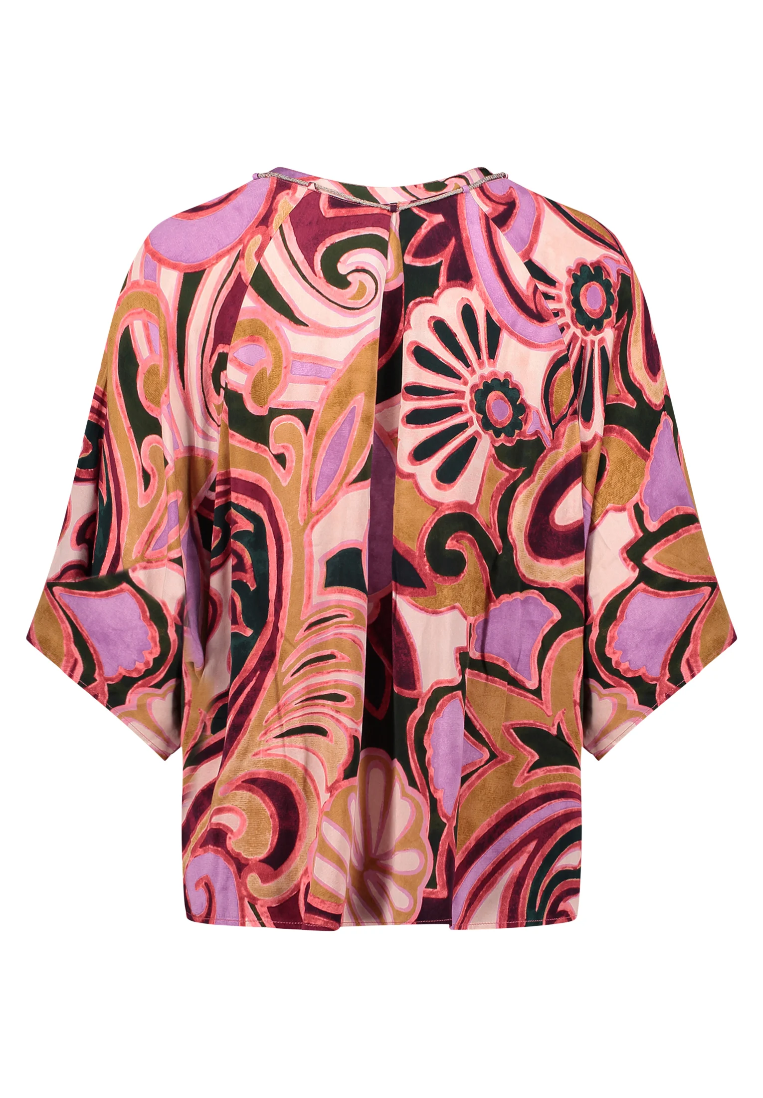 Cartoon Shirtbluse, Halbarm, FüR Damen, Mehrfarbig, 34