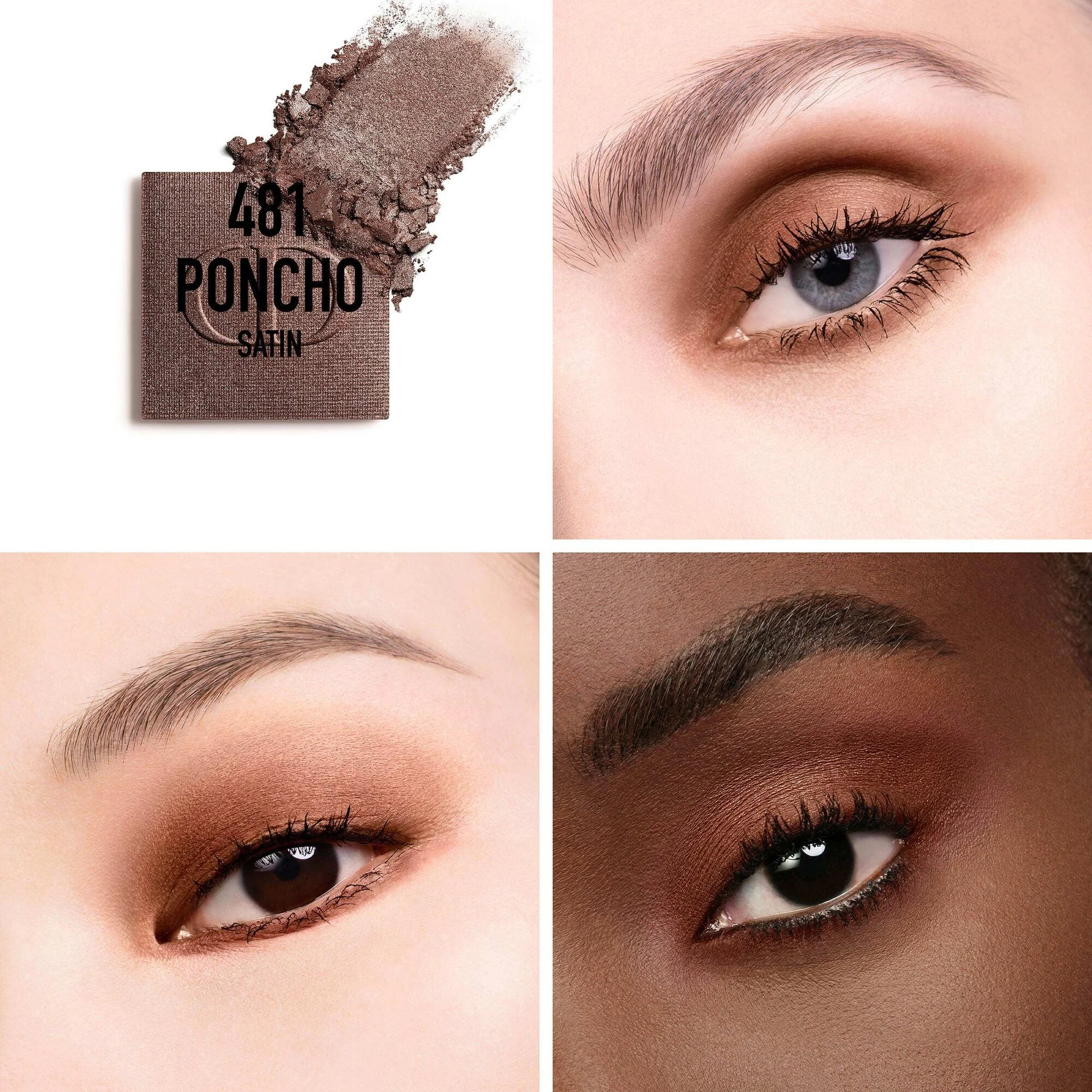 Diorshow Initiative Mono Couleur, Augen Make-Up, Lidschatten, Puder, Braun (Poncho), Mattierend|Satin|Glitzernd, Deckkraft: Hoch,